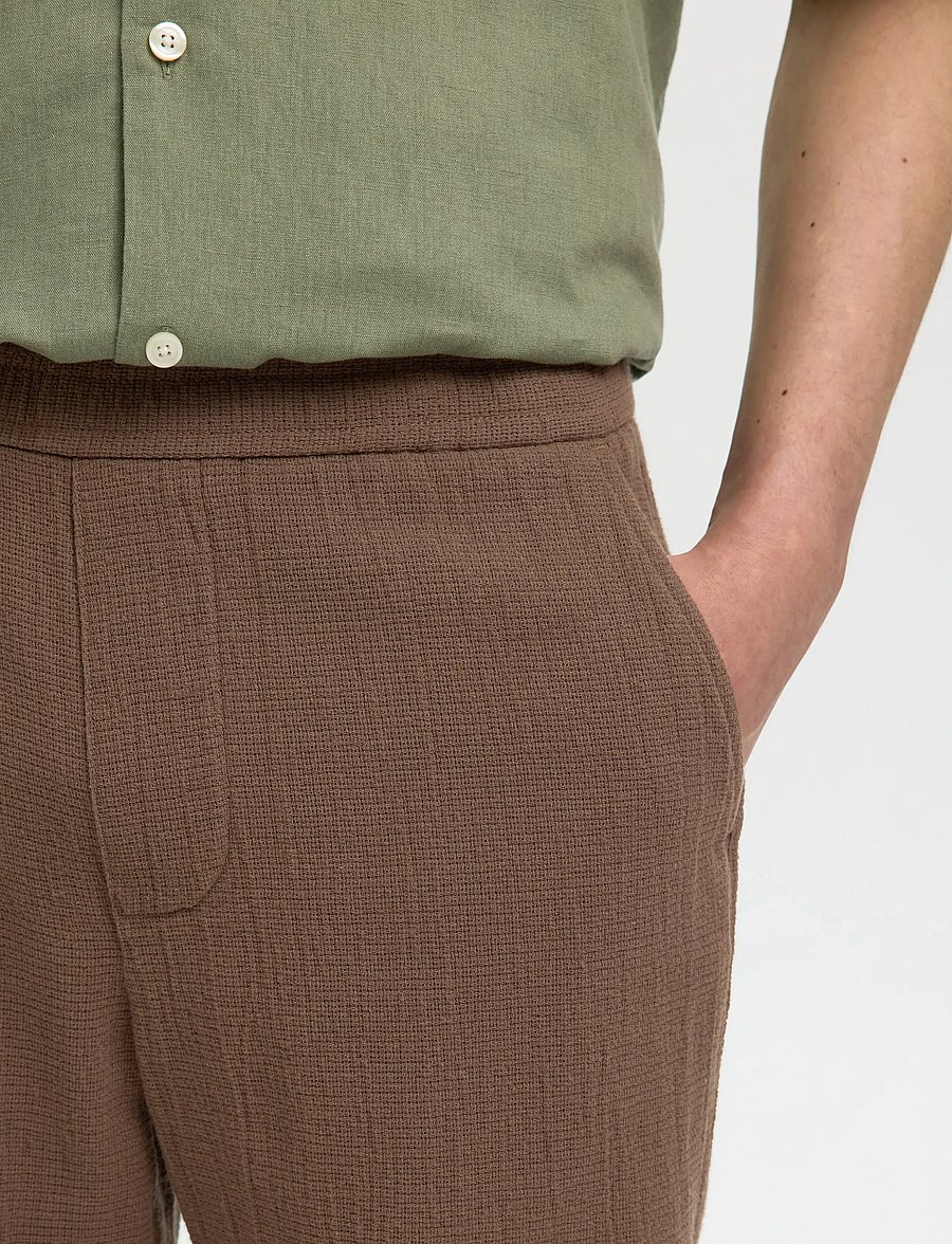 Selected - SLHREGCAL SHORTS - freizeitshorts - chocolate chip - 4