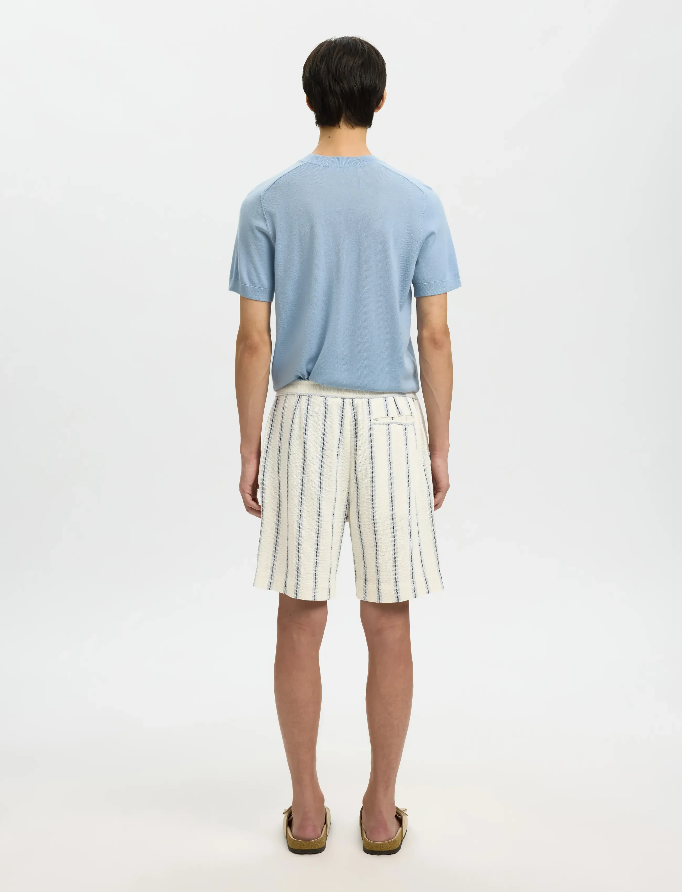Selected - SLHREGCAL SHORTS - casual shorts - egret - 2