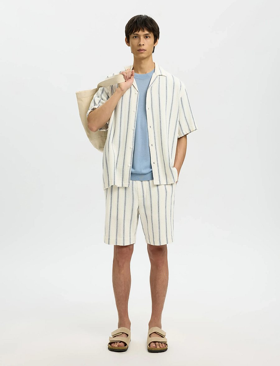 Selected - SLHREGCAL SHORTS - freizeitshorts - egret - 5