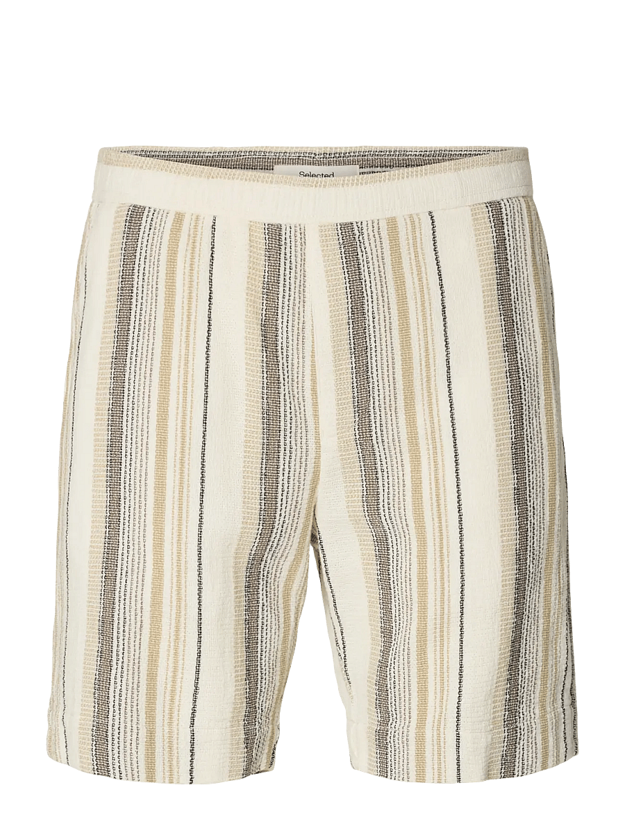Selected - SLHREGCAL SHORTS - freizeitshorts - egret - 1