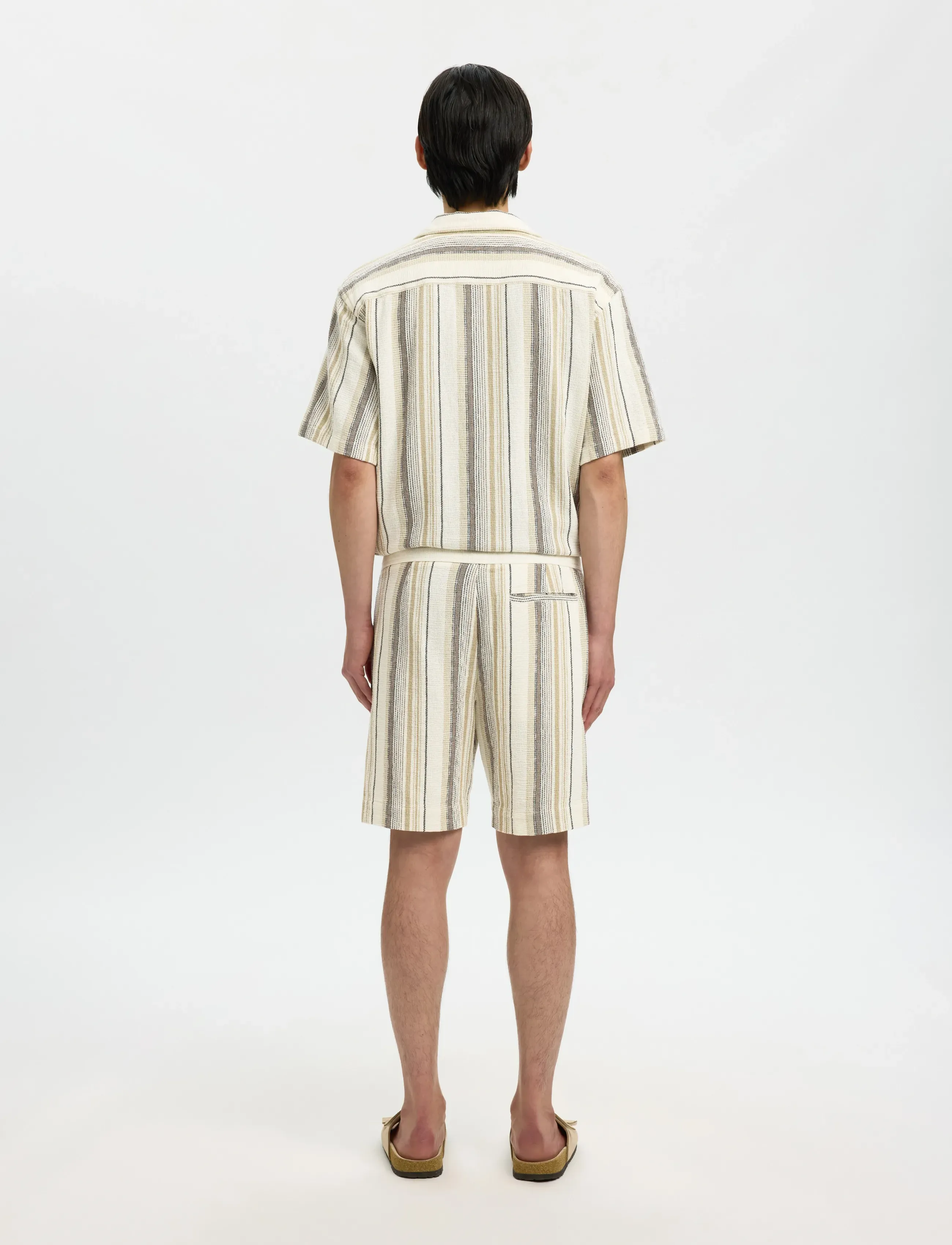 Selected - SLHREGCAL SHORTS - casual shorts - egret - 2