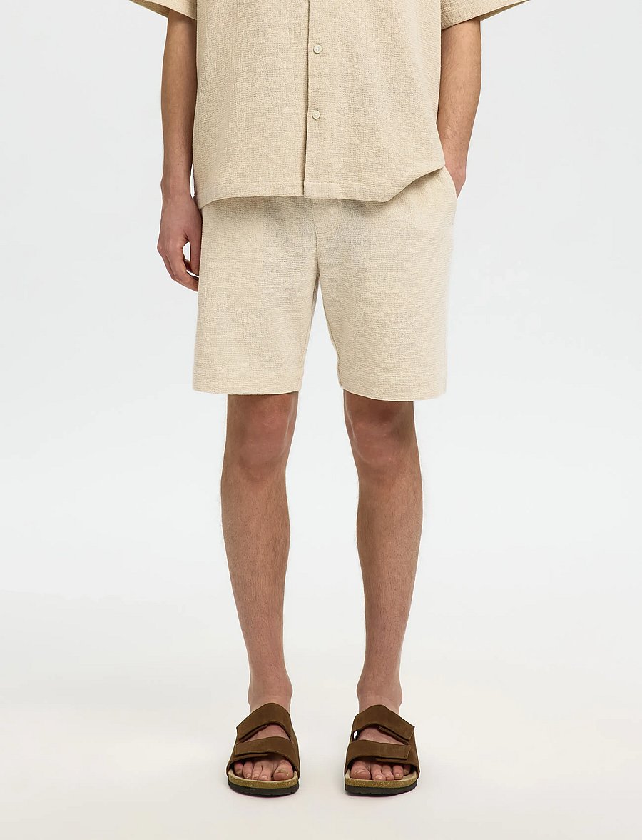 Selected - SLHREGCAL SHORTS - freizeitshorts - oatmeal - 0