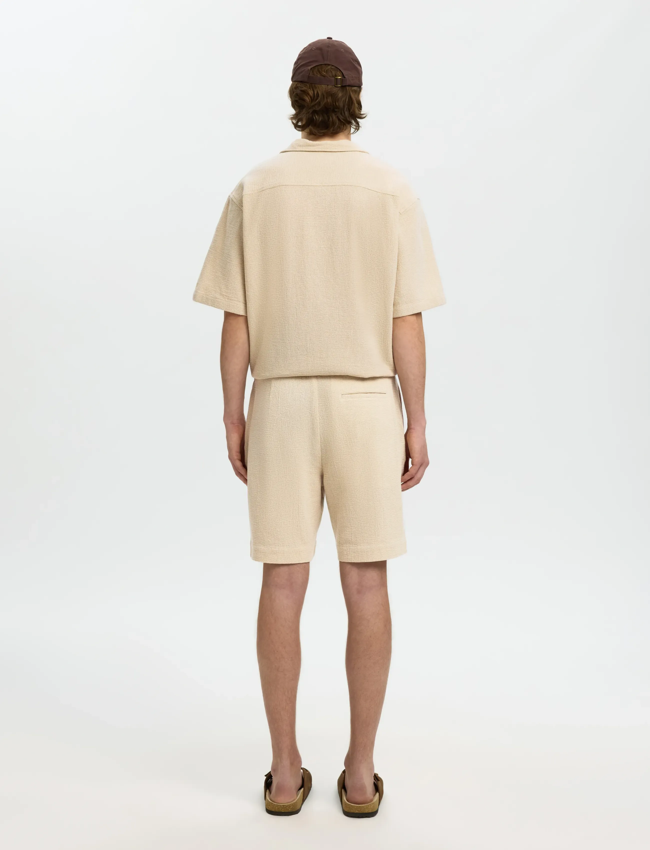 Selected - SLHREGCAL SHORTS - casual shorts - oatmeal - 2