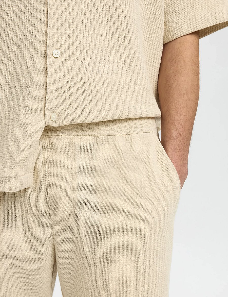 Selected - SLHREGCAL SHORTS - freizeitshorts - oatmeal - 4