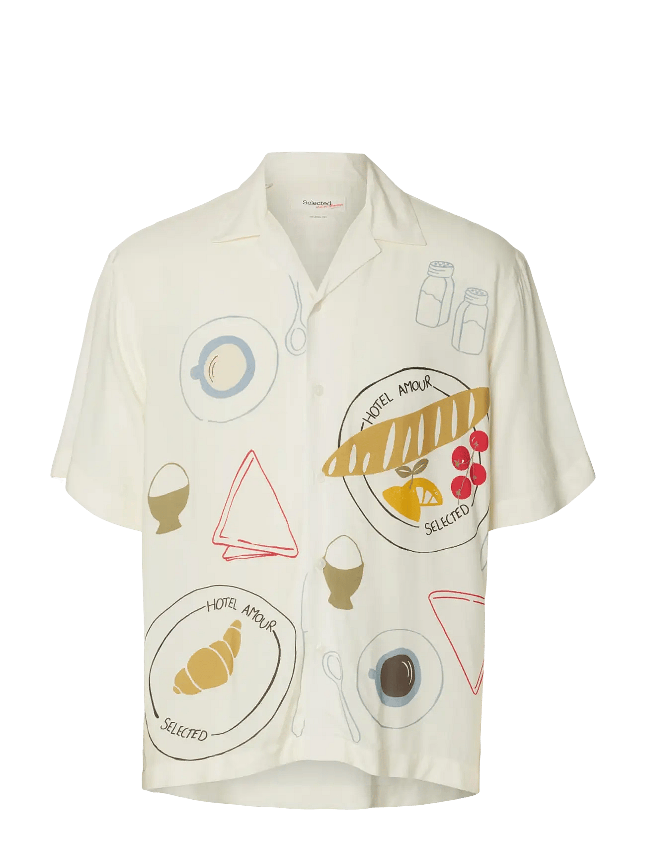 Selected | Slhrlxhotel Amour Print Ss Shirt | XL