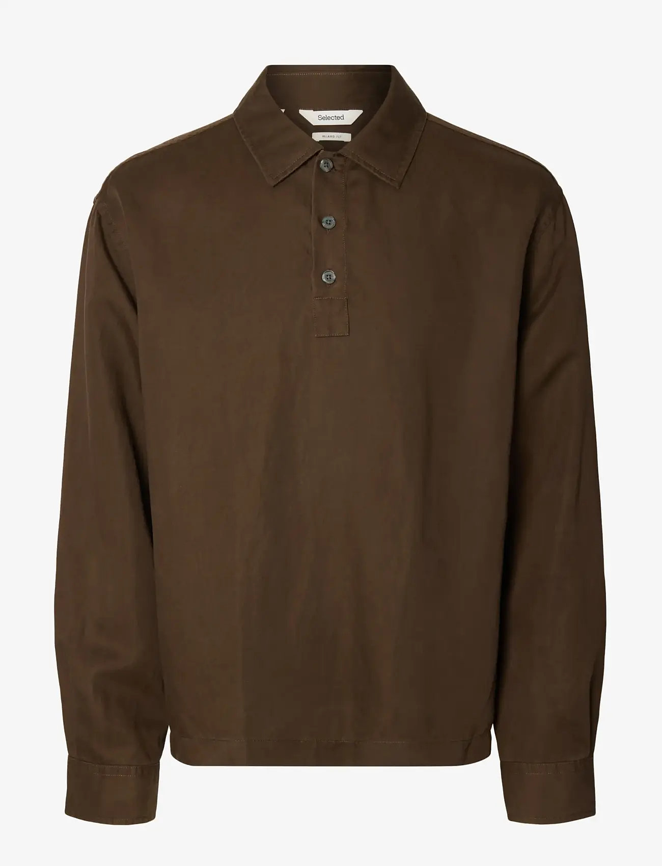Selected - SLHRLXMIKA TENCEL BLEND LIGHT OVERSHIRT - osta olukorra järgi - bracken - 1