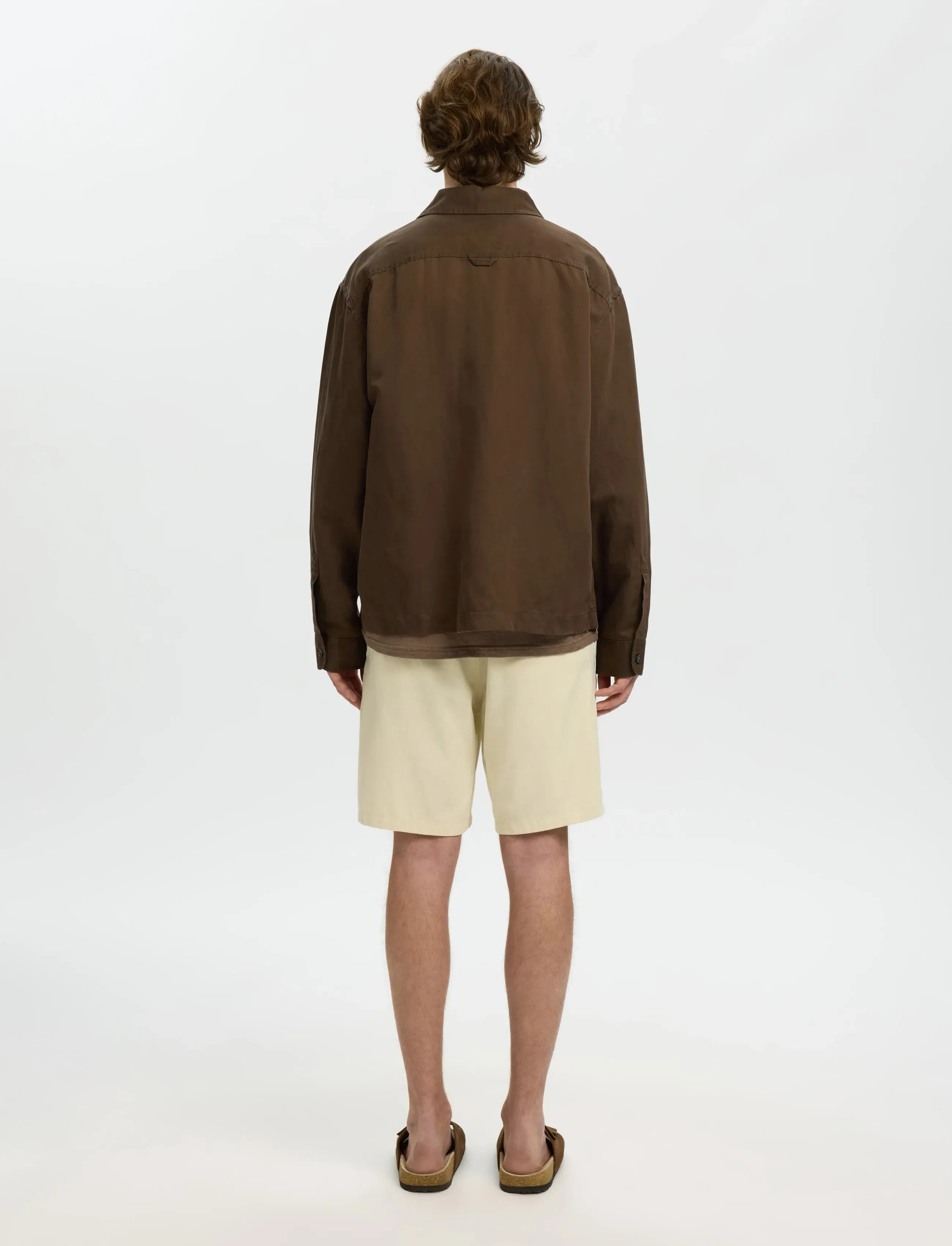 Selected - SLHRLXMIKA TENCEL BLEND LIGHT OVERSHIRT - shop by occasion - bracken - 2