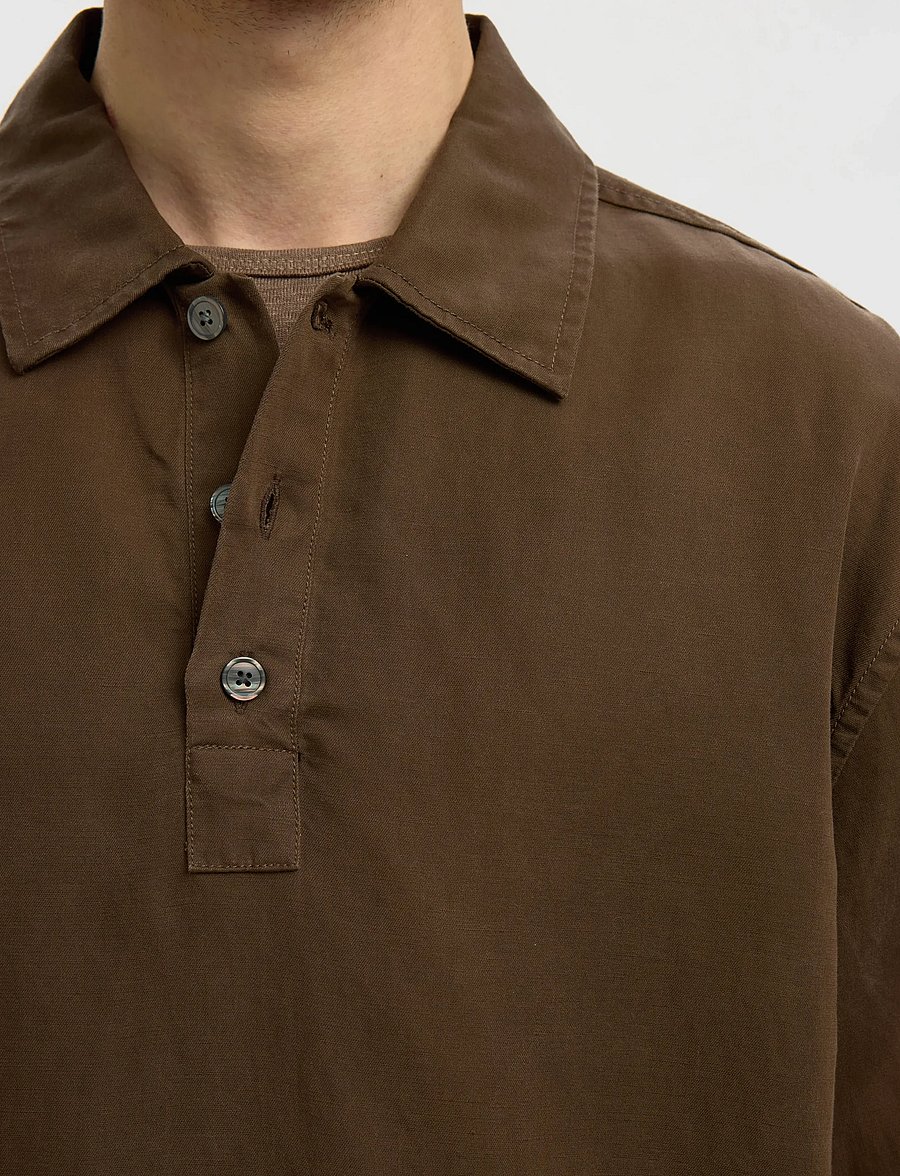 Selected - SLHRLXMIKA TENCEL BLEND LIGHT OVERSHIRT - shop by occasion - bracken - 4