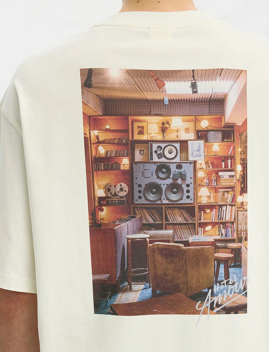 Selected - SLHRELAXASPEN SS O-NECK TEE HOTEL AMOUR - t-shirts à manches courtes - egret - 5