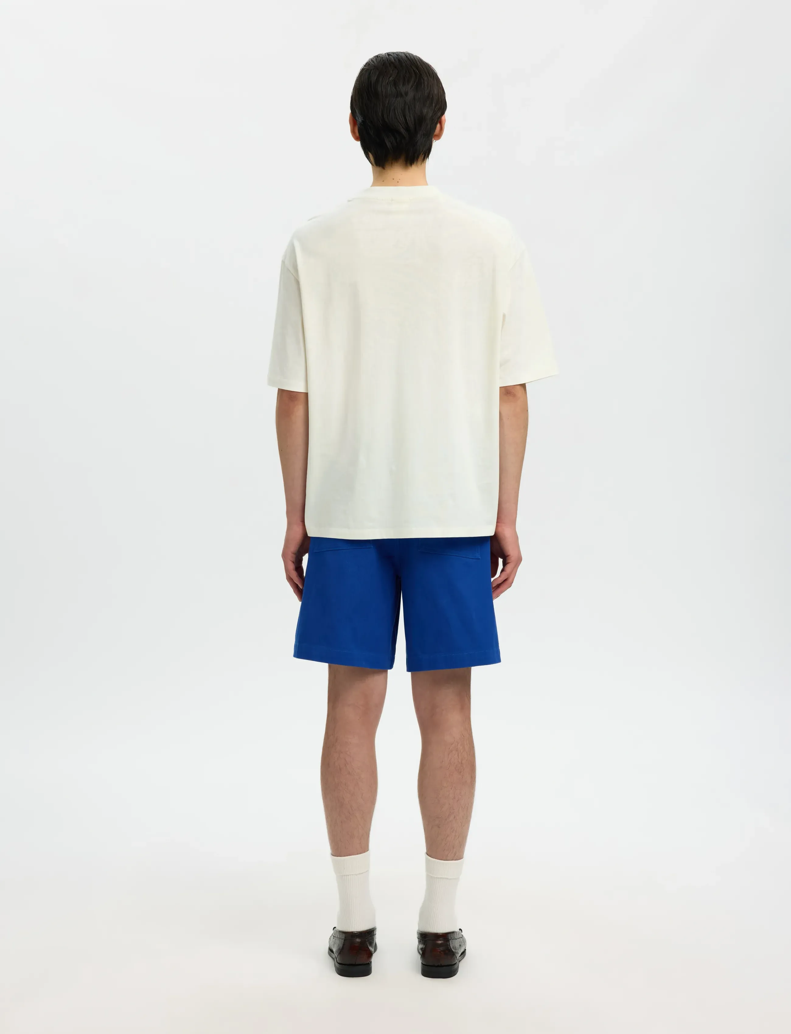 Selected - SLHRELAXASPEN SS O-NECK TEE HOTEL AMOUR - t-shirts à manches courtes - egret - 2