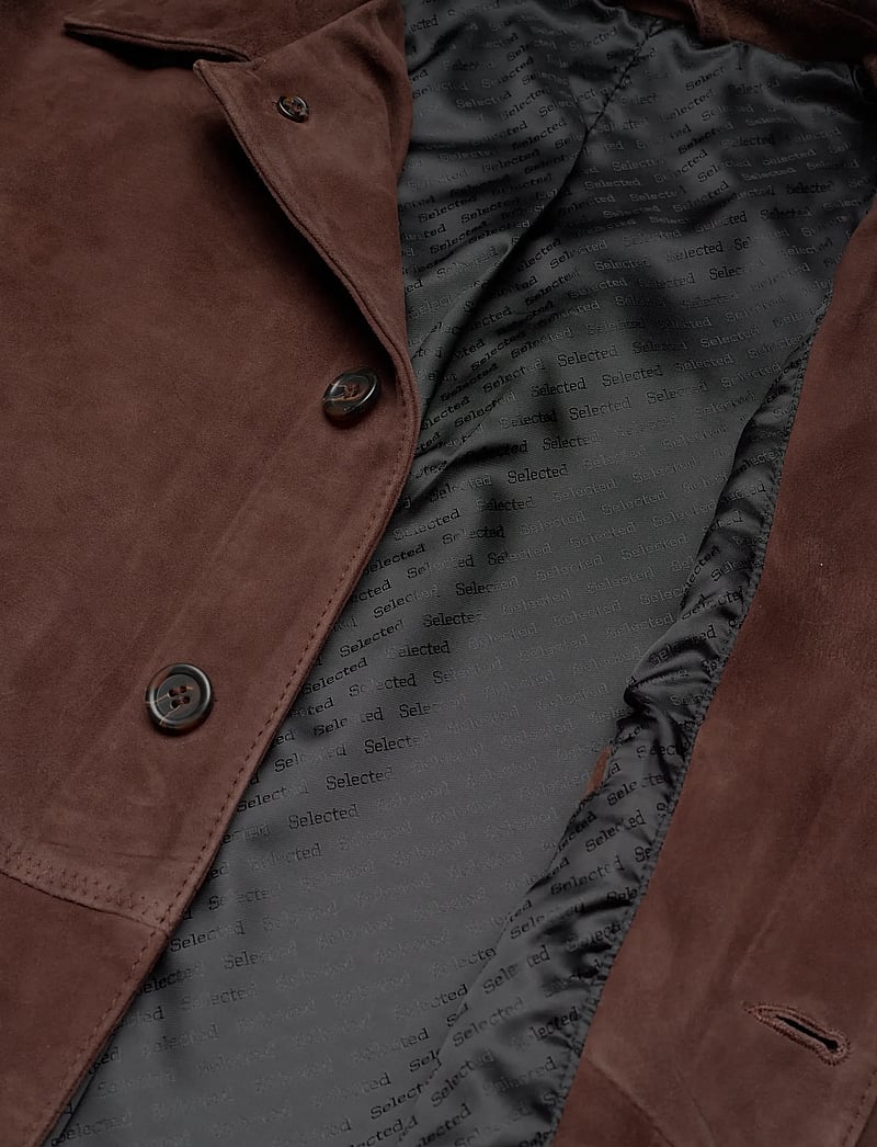 Selected - SLHRORY SUEDE OVERSHIRT - forårsjakker - demitasse - 4