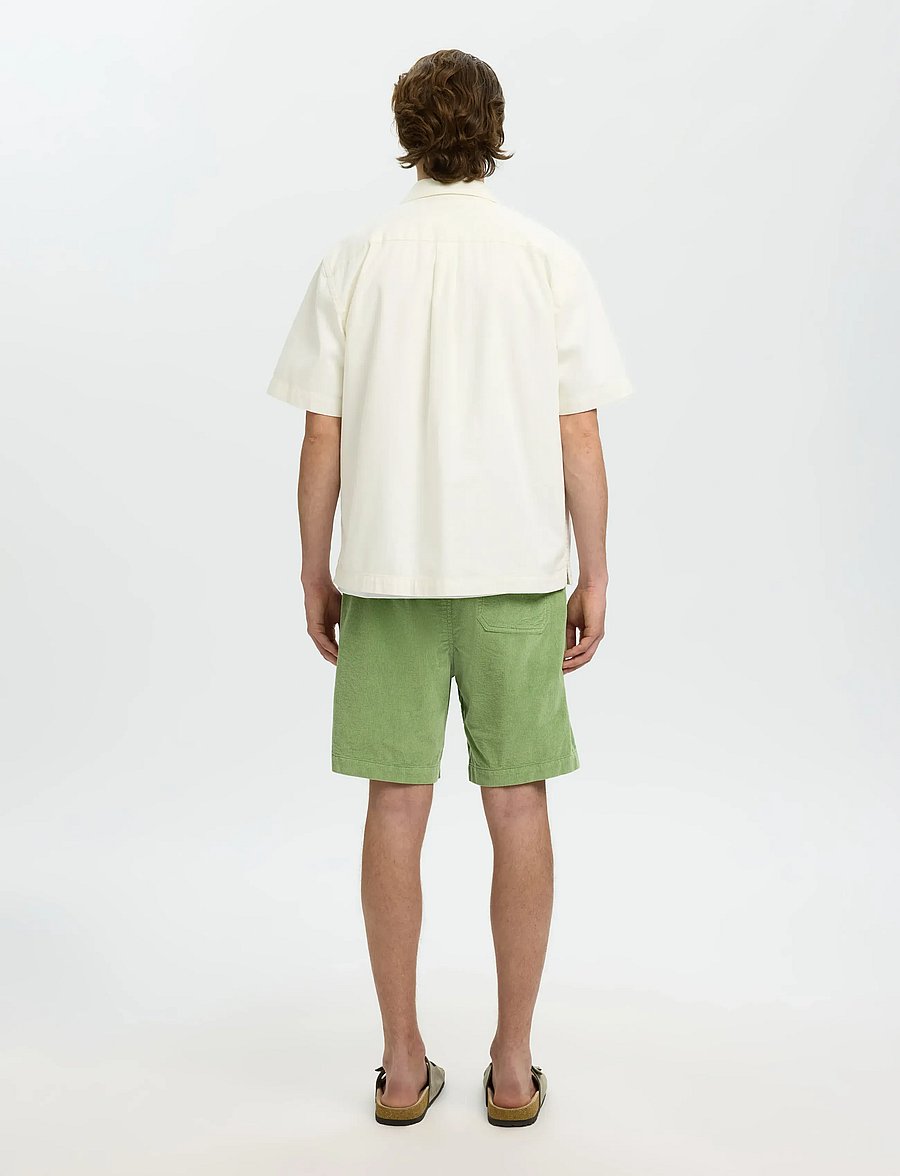 Selected - SLHRLXCARLO DENIM SS SHIRT RESORT - jeanshemden - ecru - 2