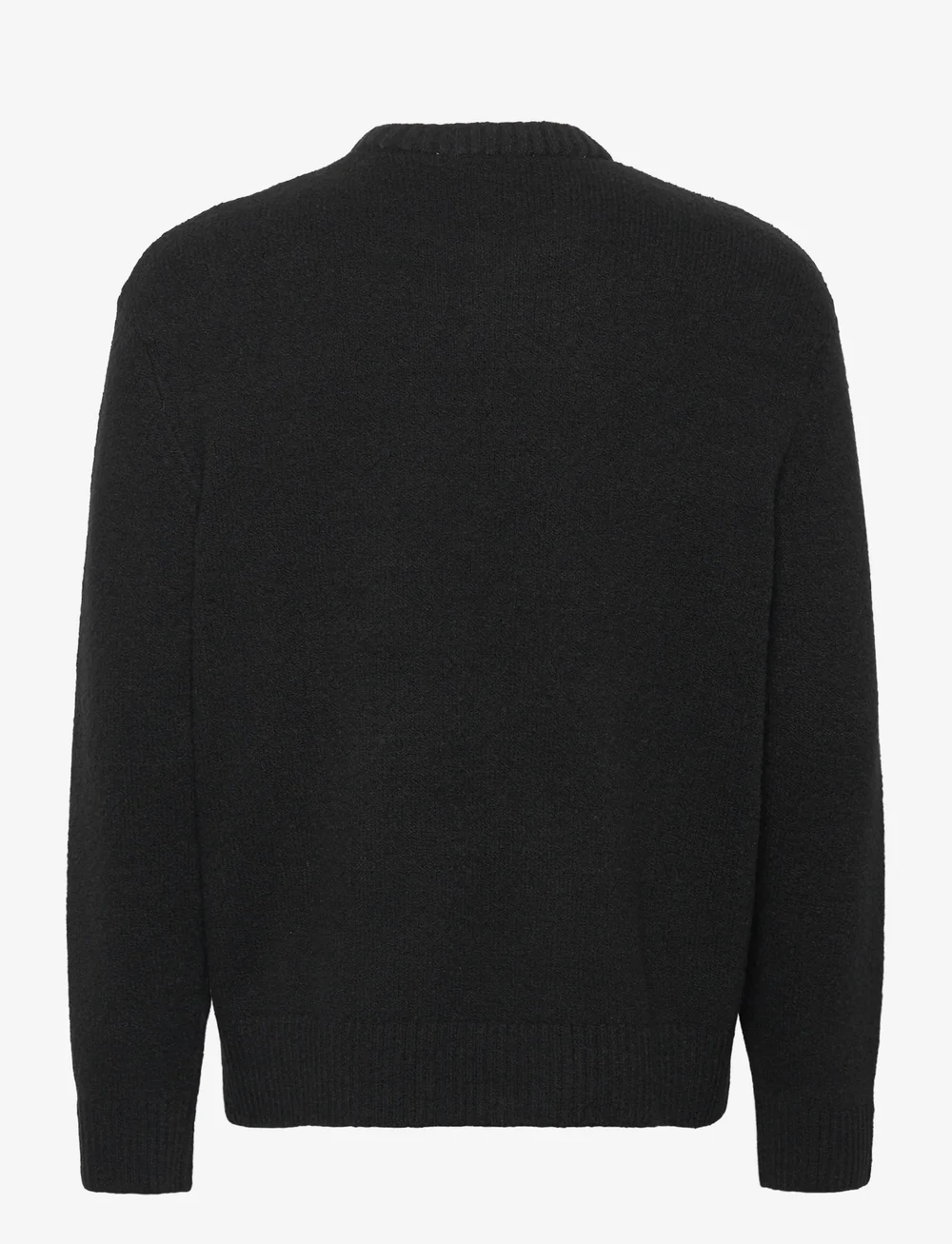 Selected - SLHALEX LS KNIT RELAXED CREW NECK NOOS - Ümmarguse kaelusega kudumid - black - 1