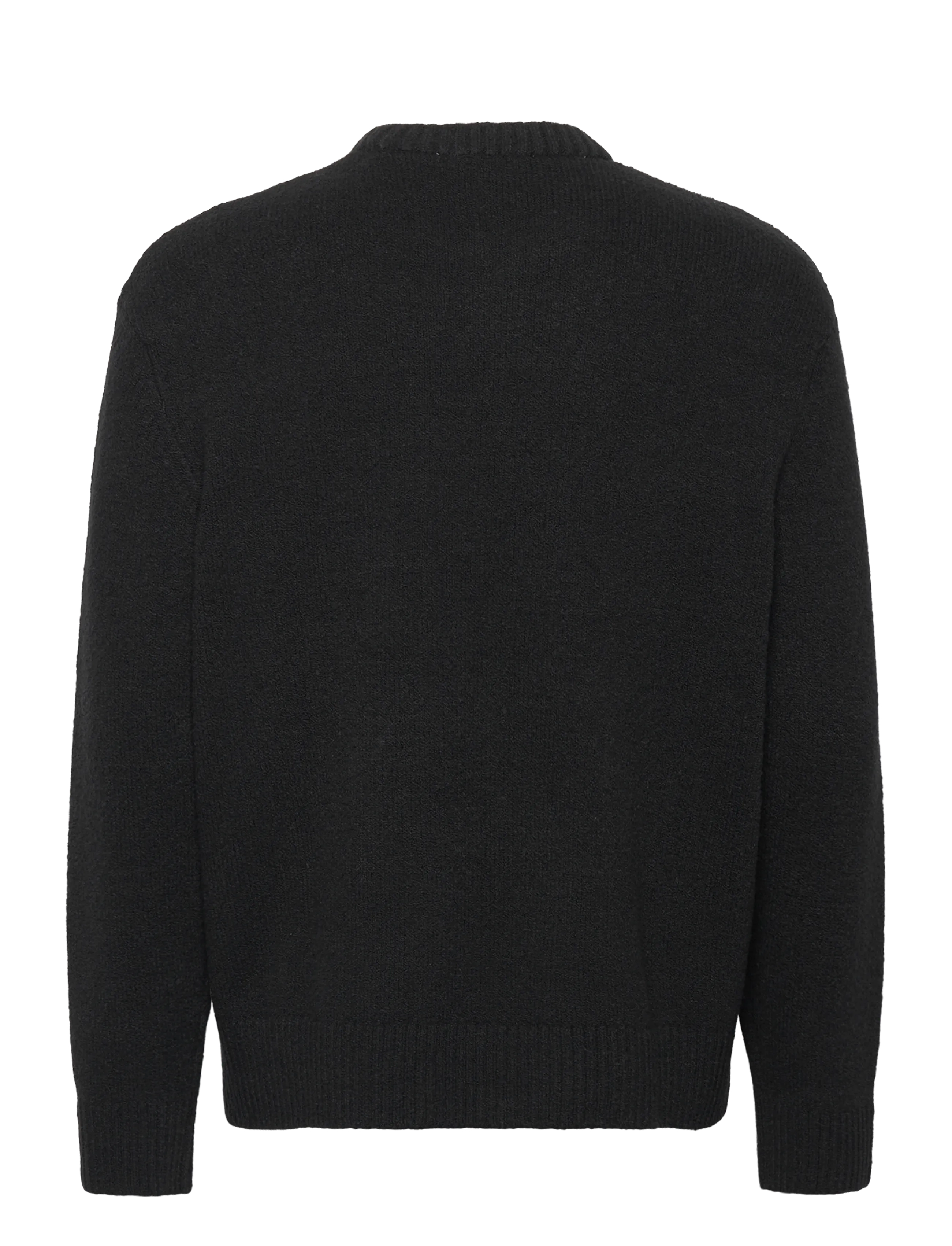 Selected - SLMALEX LS KNIT CREW NECK NOOS - megztiniai su apvalia apykakle - black - 2
