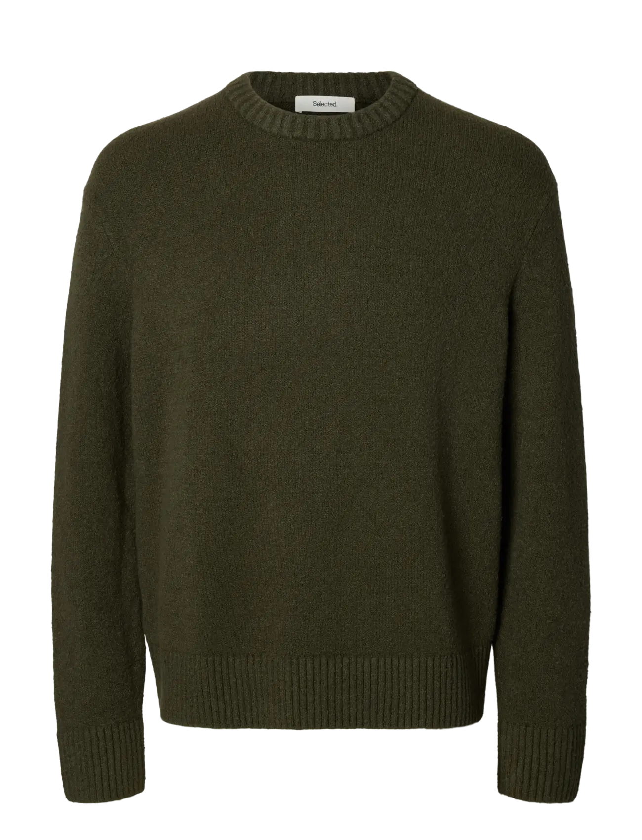 Selected - SLMALEX LS KNIT CREW NECK NOOS - pulls col rond - forest night - 1