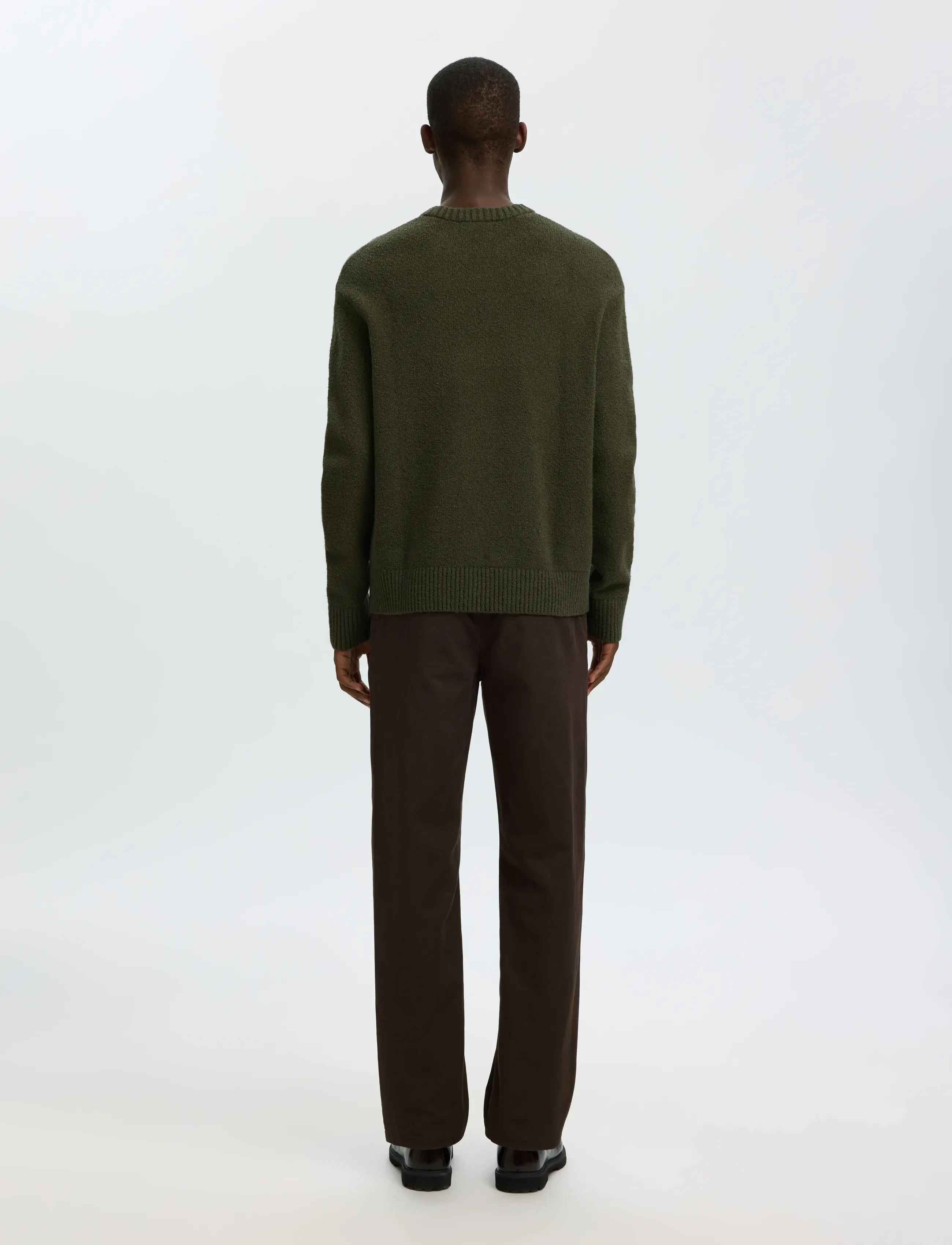 Selected - SLMALEX LS KNIT CREW NECK NOOS - pulls col rond - forest night - 2
