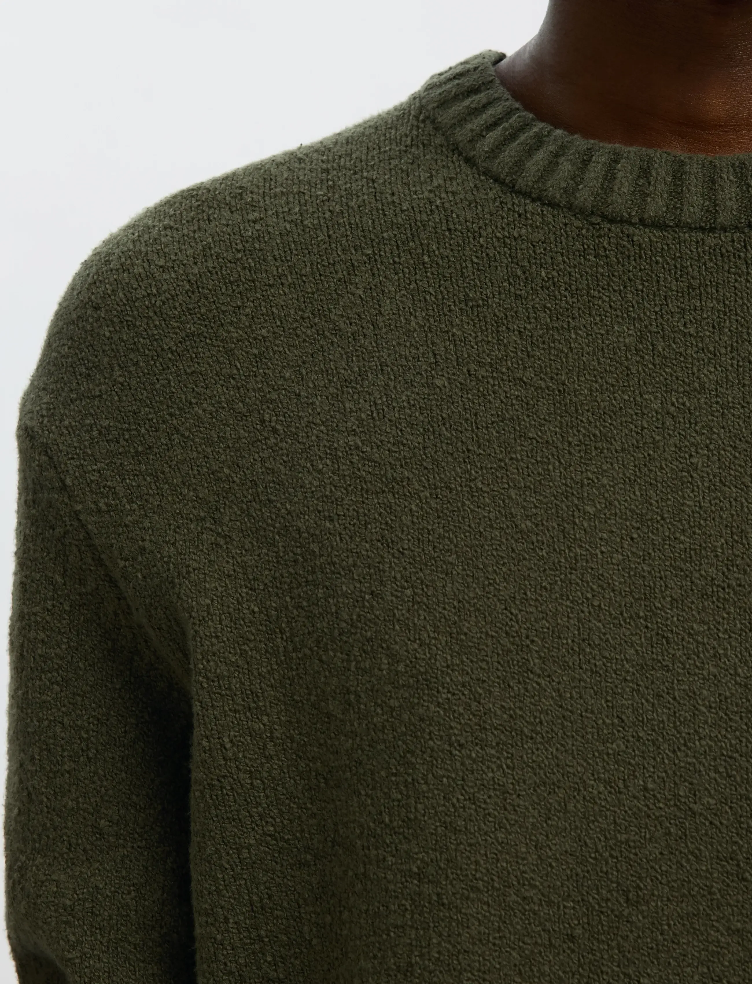 Selected - SLMALEX LS KNIT CREW NECK NOOS - pulls col rond - forest night - 4