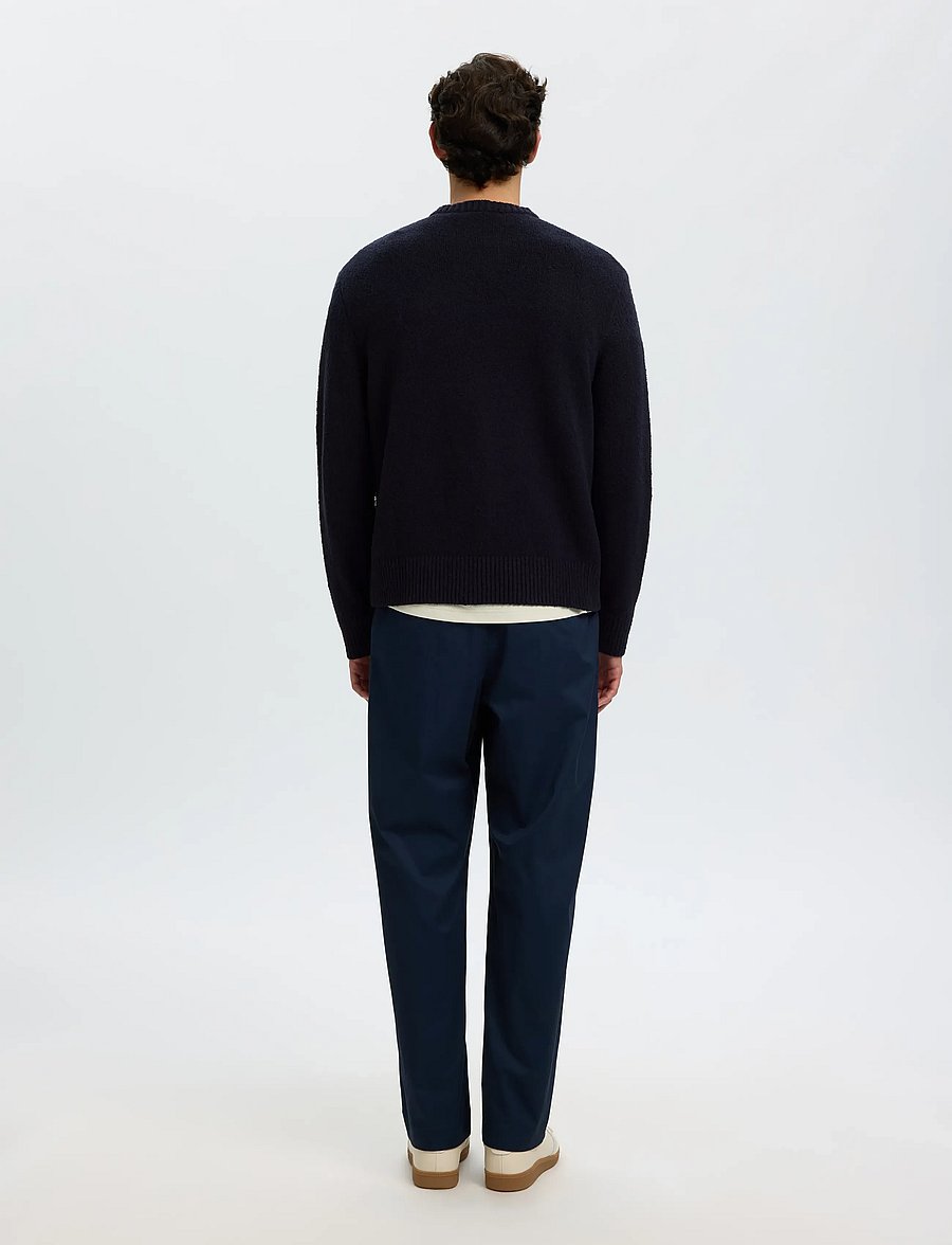 Selected - SLMALEX LS KNIT RLX CREW NECK NOOS - rundhals - navy blazer - 2