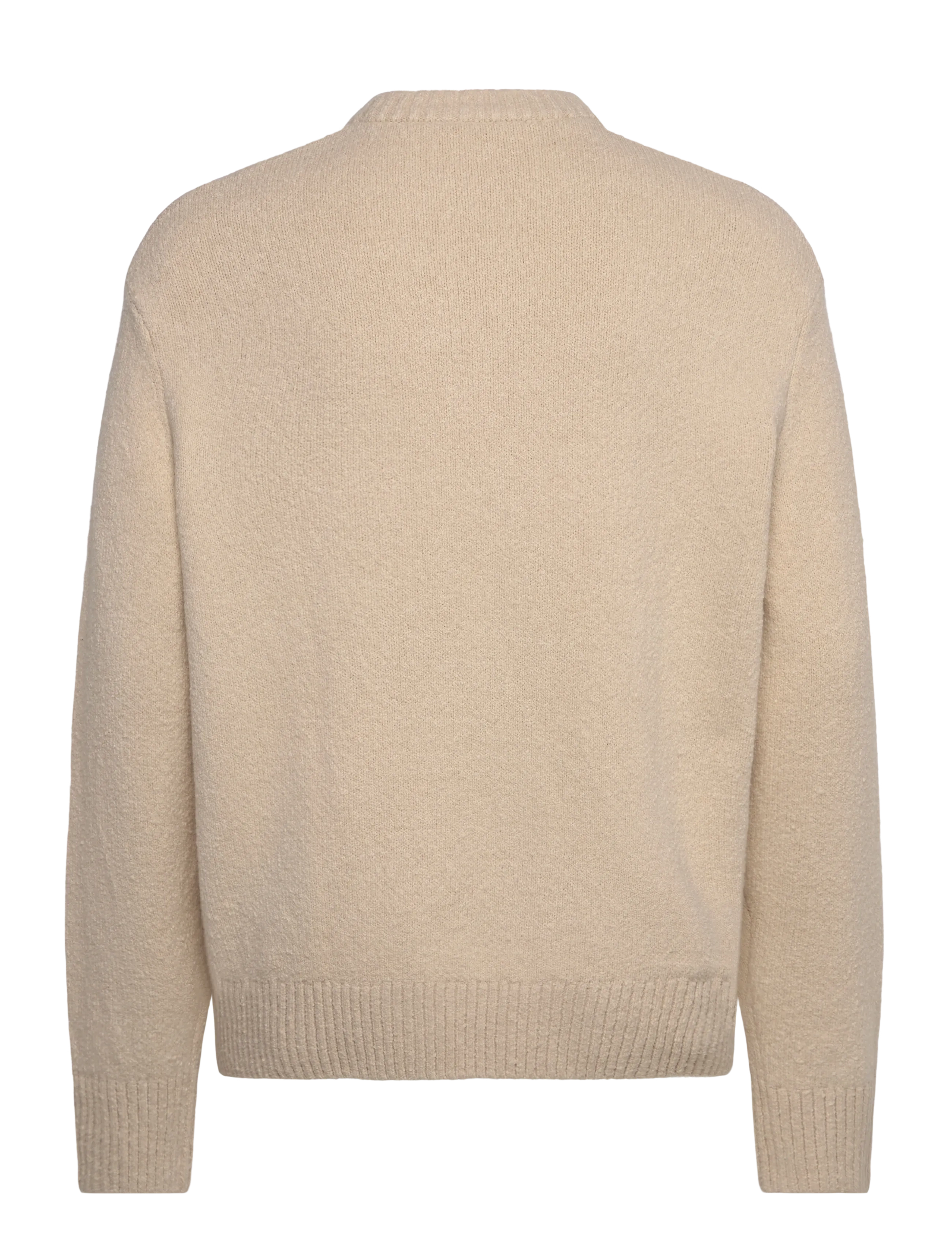 Selected - SLMALEX LS KNIT CREW NECK NOOS - rund hals - oatmeal - 2