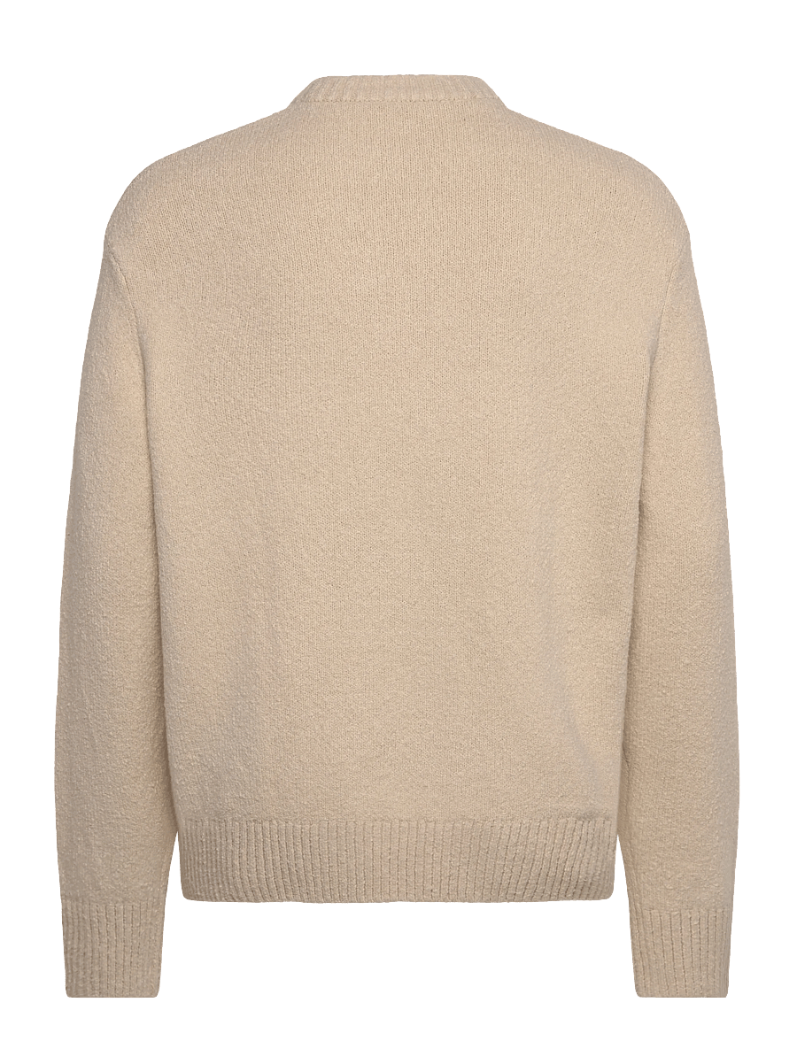 Selected - SLMALEX LS KNIT CREW NECK NOOS - rundhals - oatmeal - 2