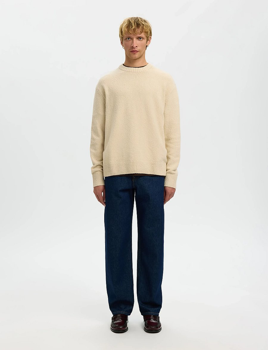 Selected - SLMALEX LS KNIT CREW NECK NOOS - rundhals - oatmeal - 3