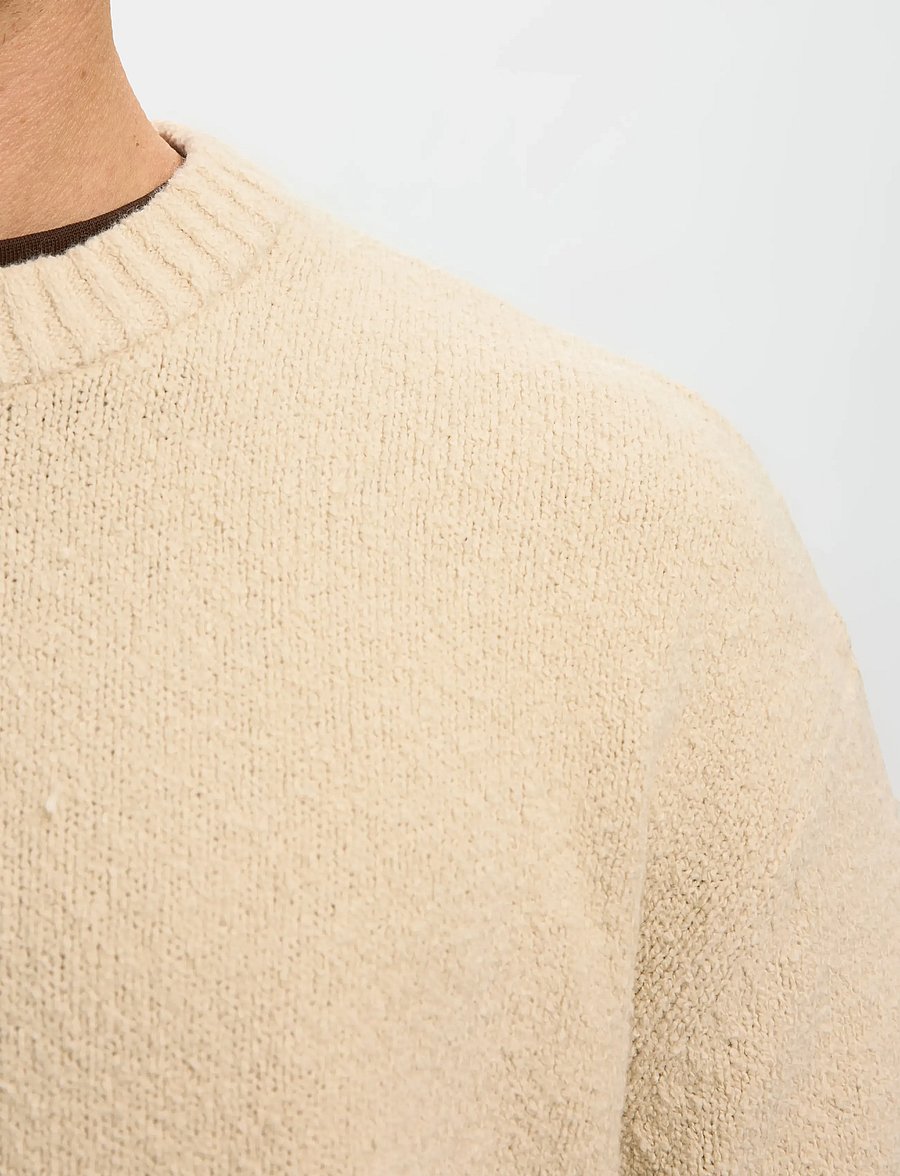 Selected - SLMALEX LS KNIT CREW NECK NOOS - rundhals - oatmeal - 4