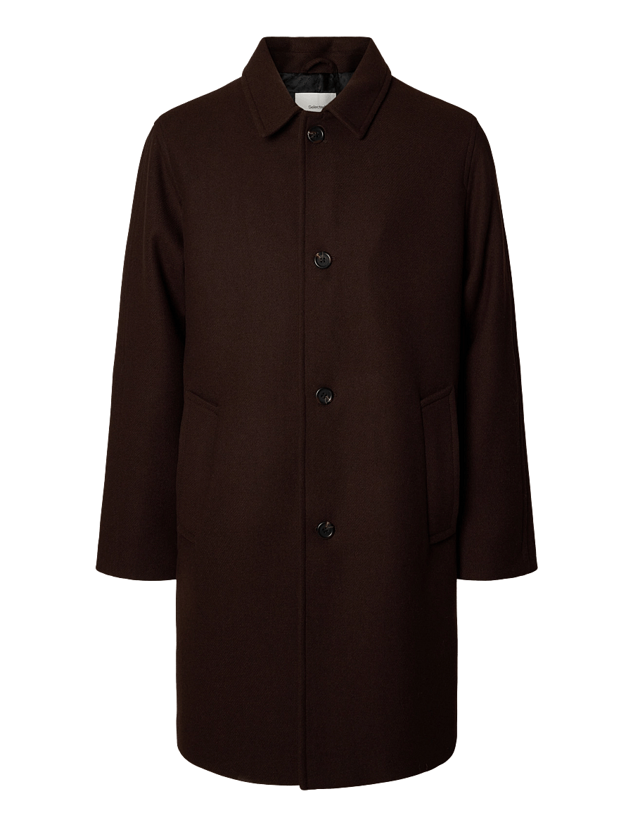 Selected - SLMRONNIE WOOL BLEND CAR COAT NOOS - ullrockar - delicioso - 1