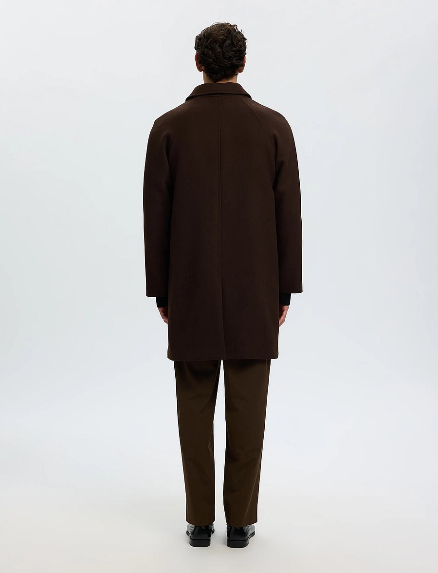Selected - SLMRONNIE WOOL BLEND CAR COAT NOOS - ullrockar - delicioso - 2