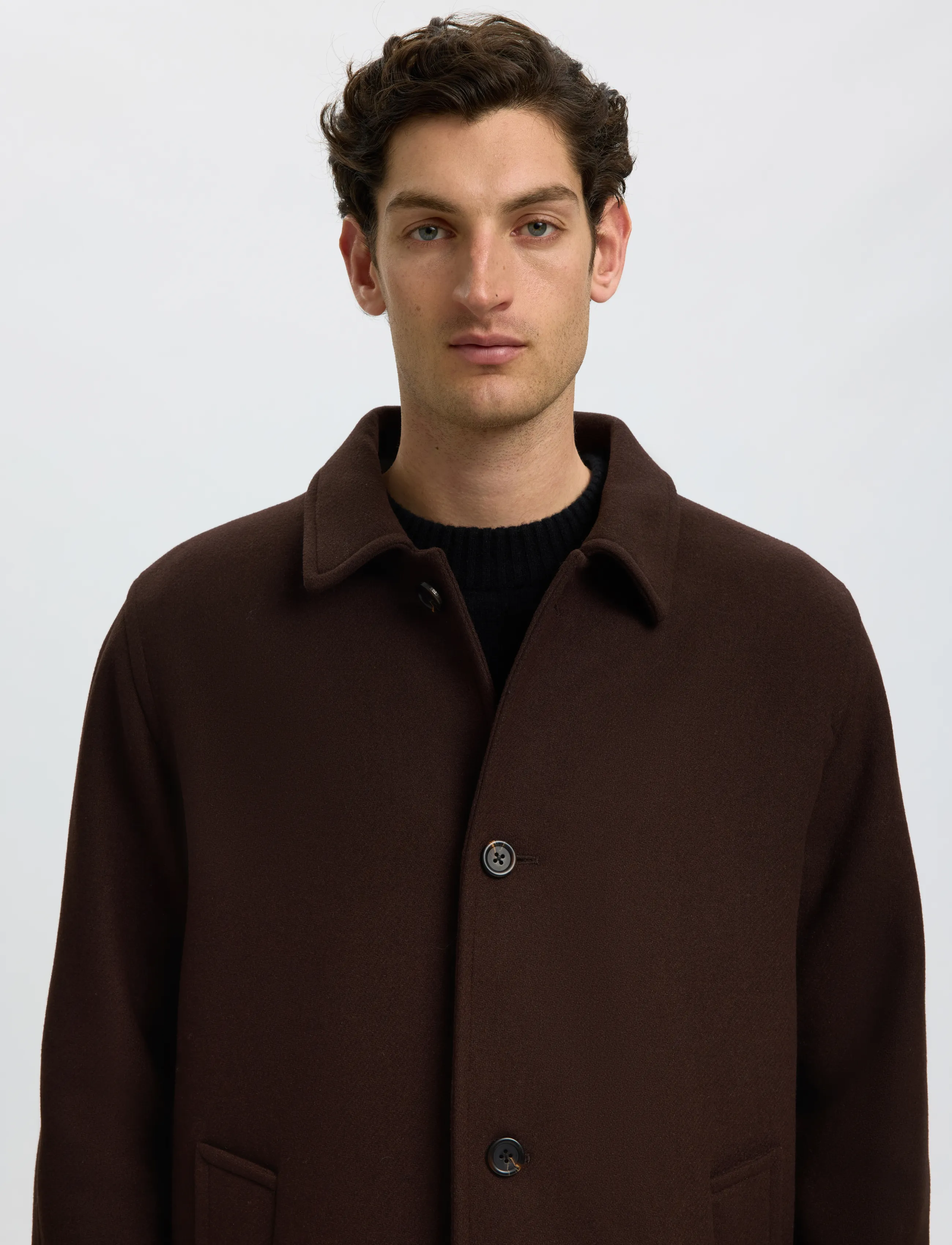 Selected - SLMRONNIE WOOL BLEND CAR COAT NOOS - ullrockar - delicioso - 4
