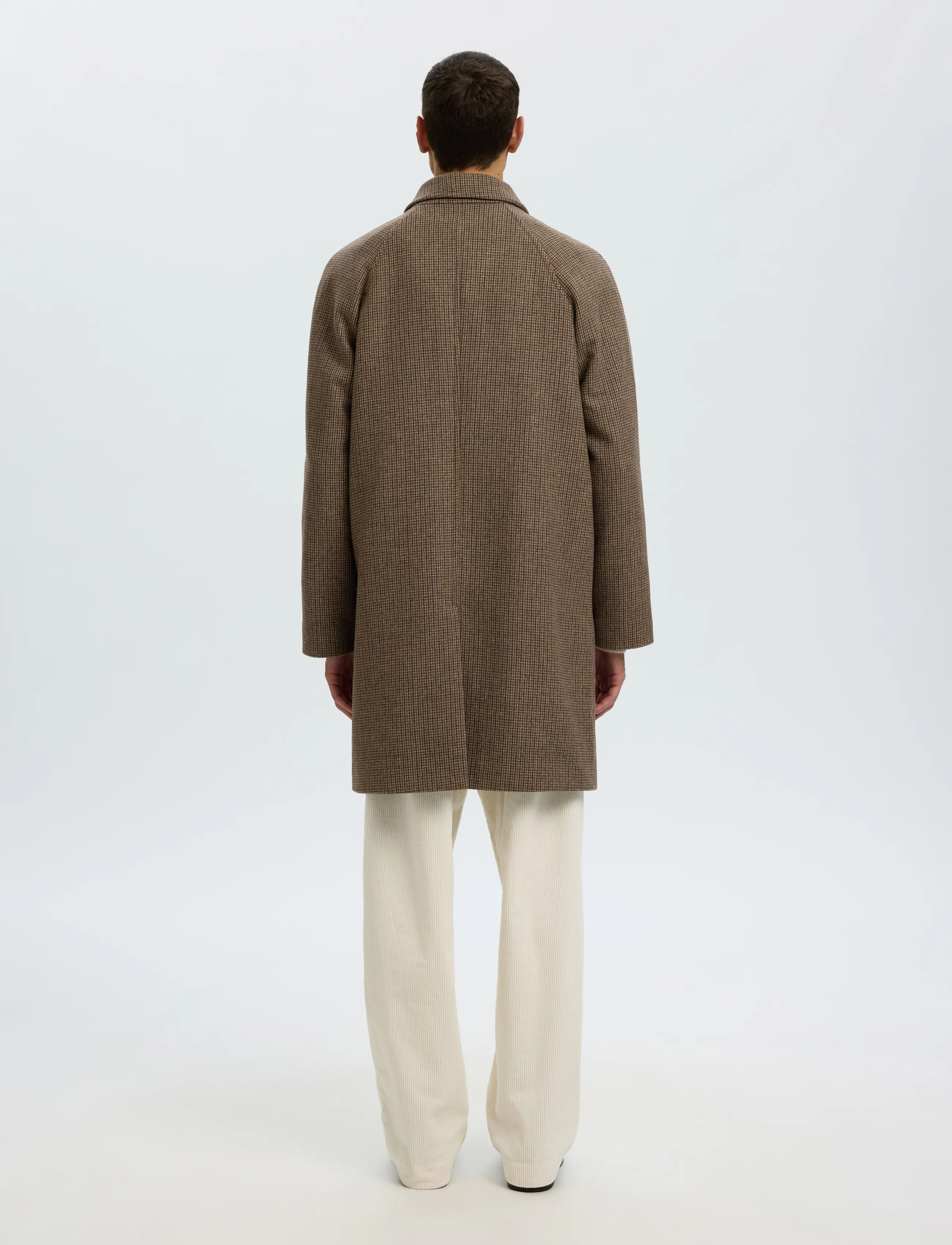 Selected - SLMRONNIE WOOL BLEND CAR COAT NOOS - ullrockar - morel - 2