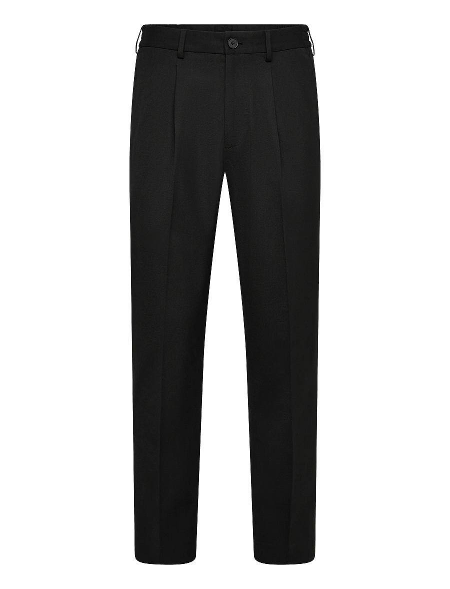 Selected - SLM190-REG TAPERED FINN FLEX PANTS NOOS - anzugshosen - black - 1