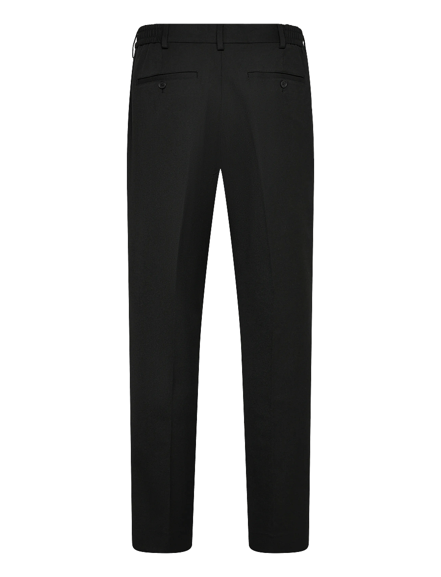 Selected - SLM190-REG TAPERED FINN FLEX PANTS NOOS - anzugshosen - black - 2