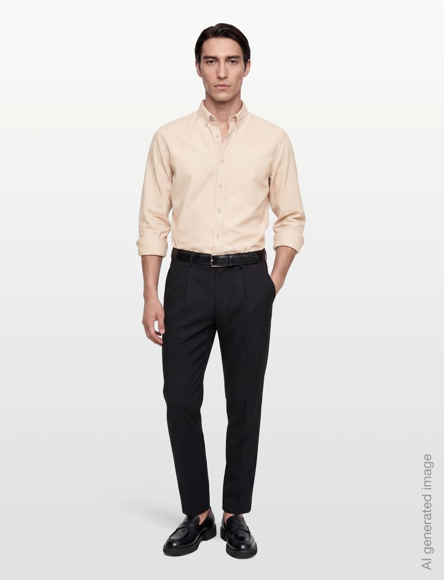 Selected - SLM190-REG TAPERED FINN FLEX PANTS NOOS - anzugshosen - black - 0