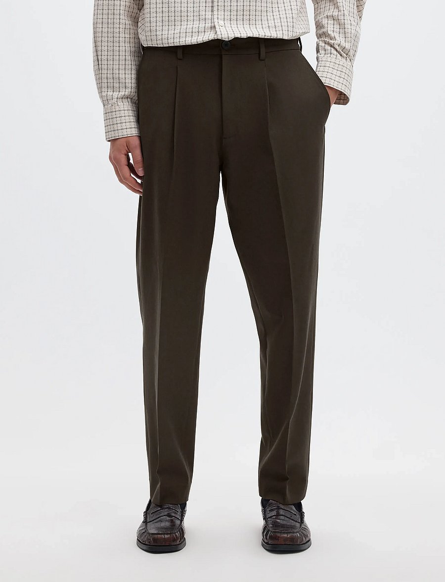 Selected - SLM190-REG TAPERED FINN FLEX PANTS NOOS - anzugshosen - delicioso - 0