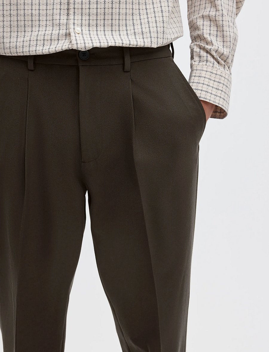 Selected - SLM190-REG TAPERED FINN FLEX PANTS NOOS - anzugshosen - delicioso - 4