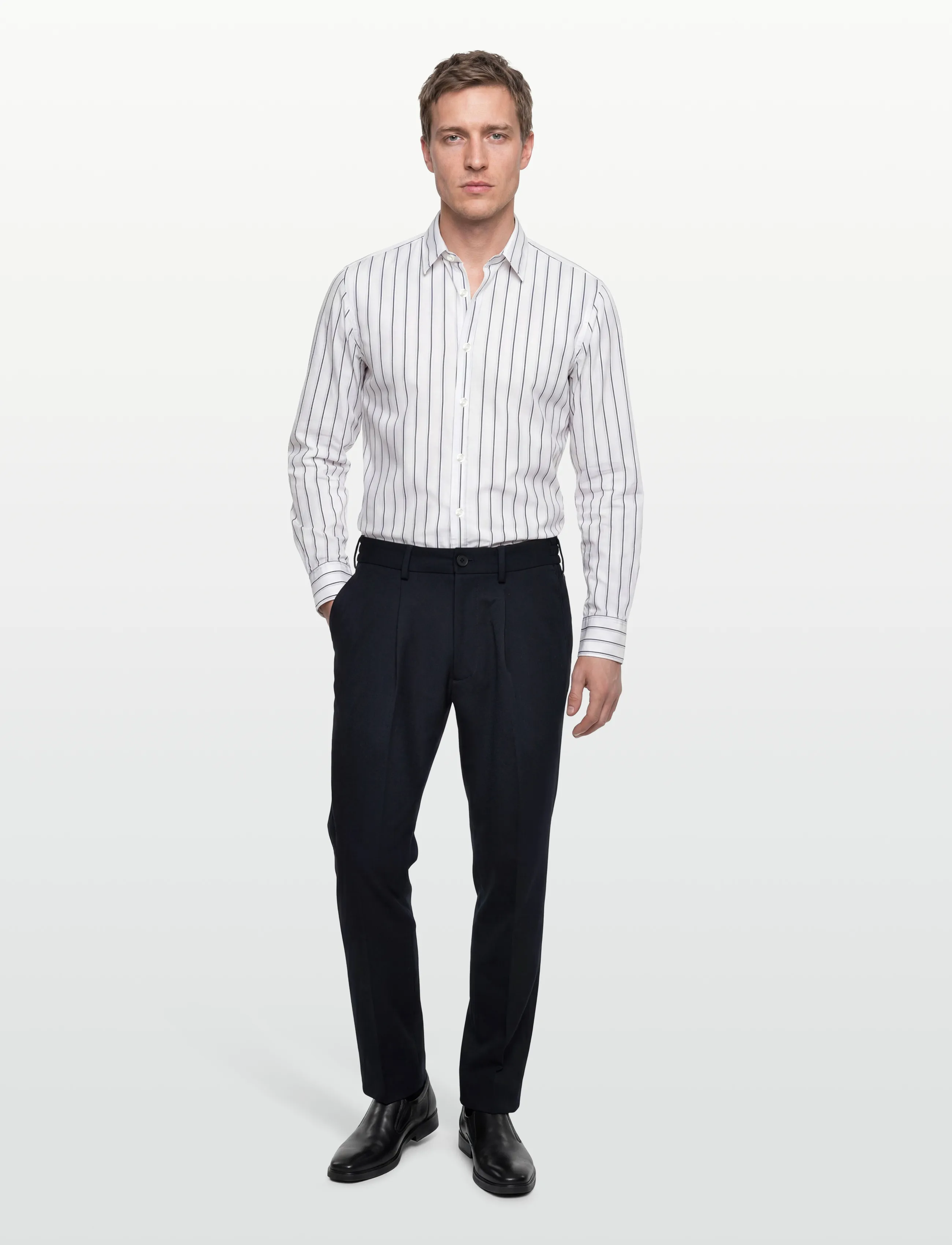 Selected SLM190-REG TAPERED FINN FLEX PANTS NOOS - Habitbukser - NAVY BLAZER / navy