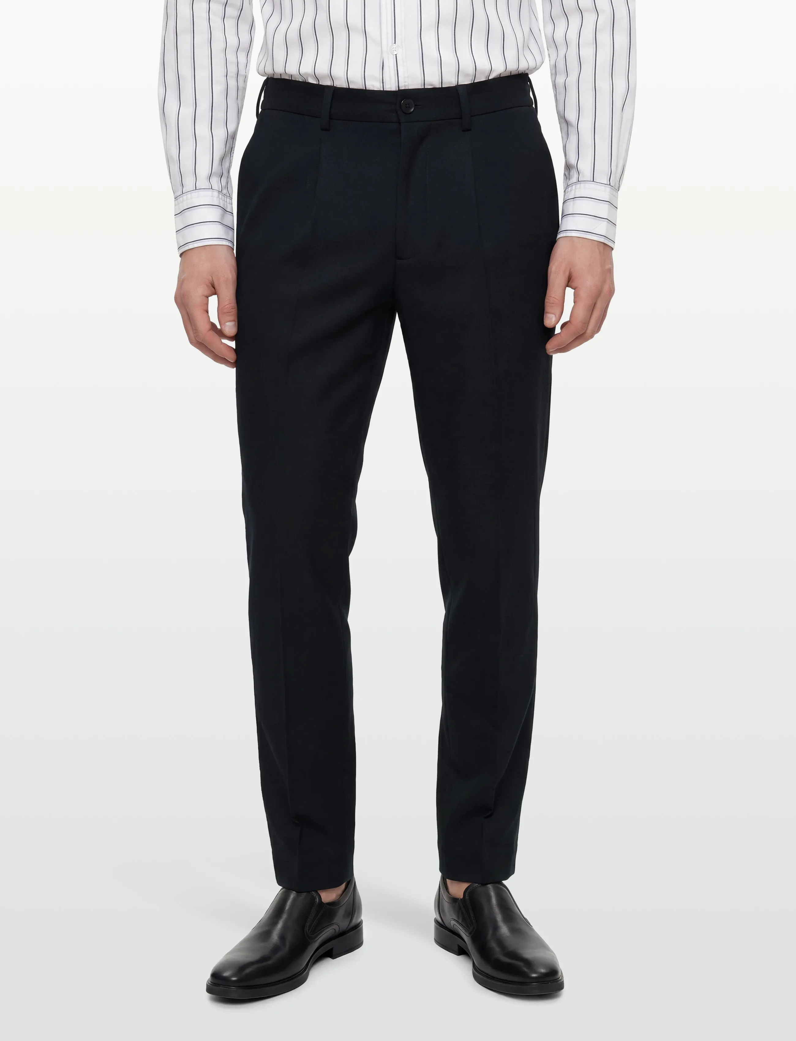 Selected - SLM190-REG TAPERED FINN FLEX PANTS NOOS - pantalons habillés - navy blazer - 3