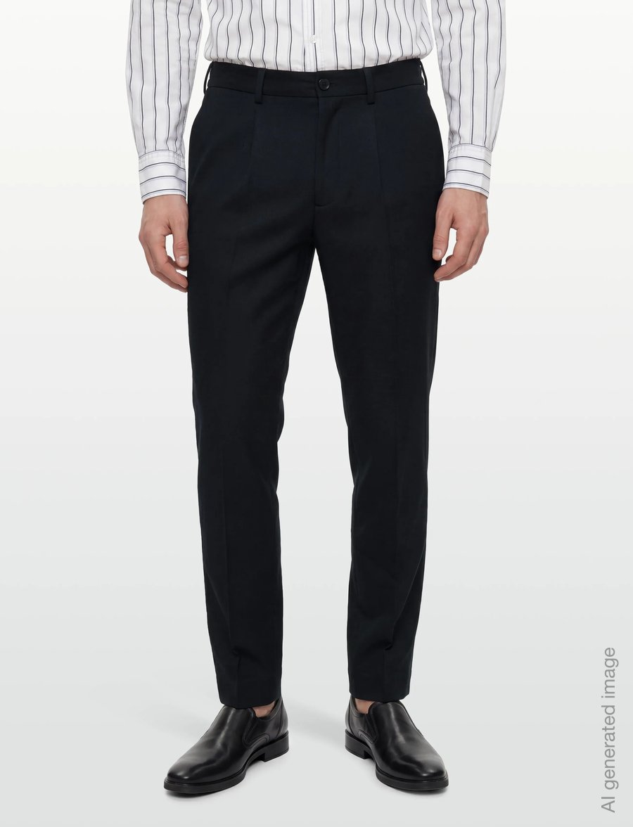 Selected - SLM190-REG TAPERED FINN FLEX PANTS NOOS - anzugshosen - navy blazer - 3