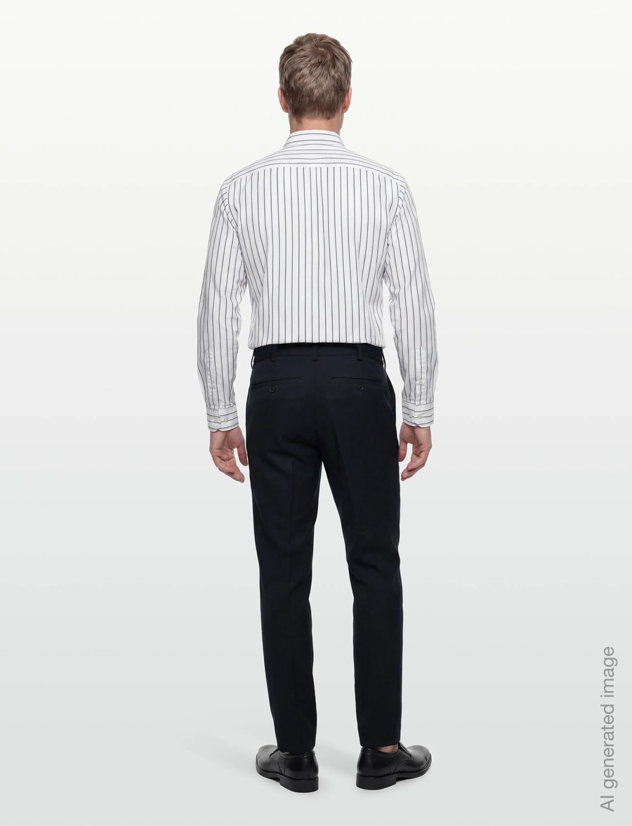 Selected - SLM190-REG TAPERED FINN FLEX PANTS NOOS - anzugshosen - navy blazer - 4