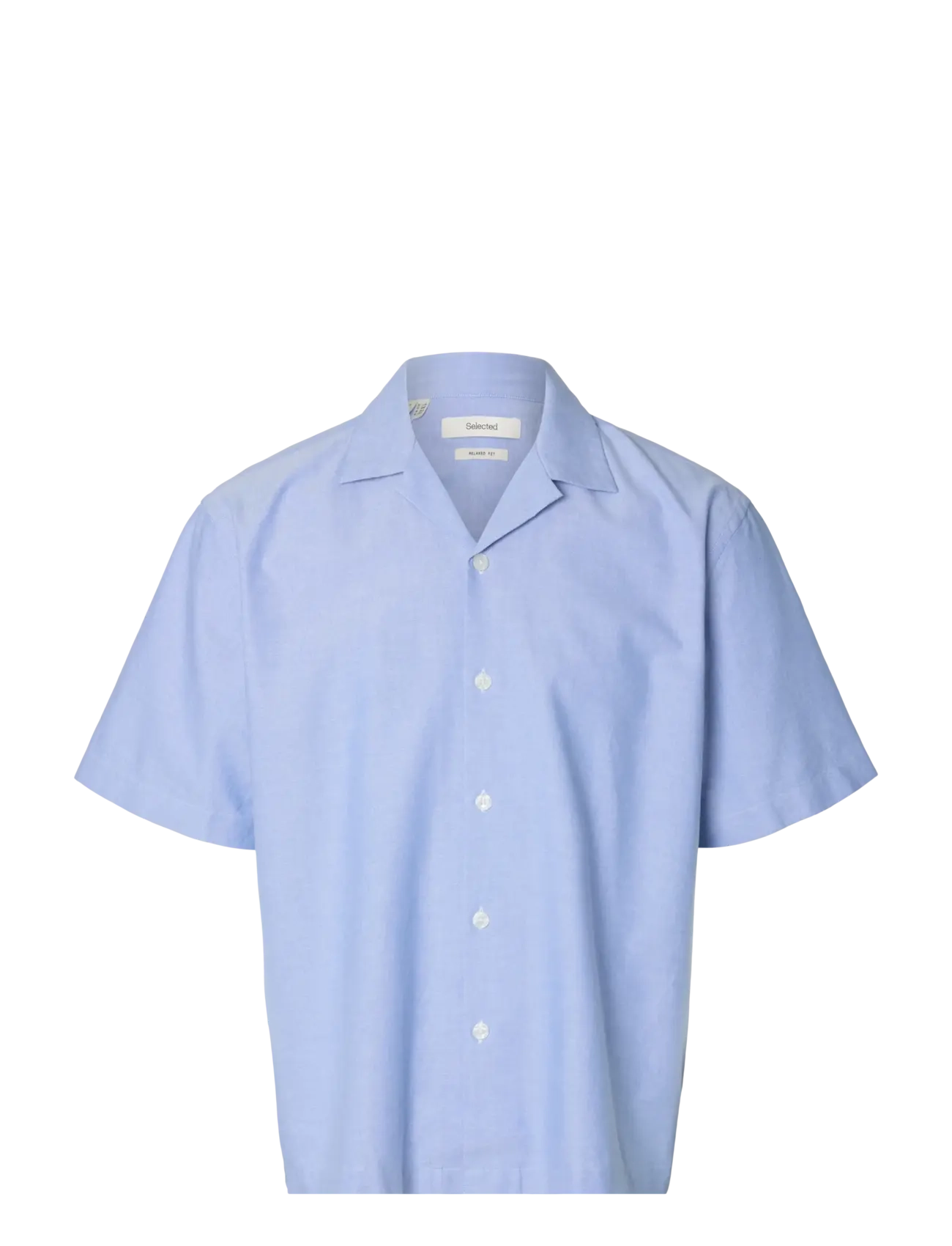 Selected SLHRLXOXFORD SS SHIRT RESORT - Selected - LIGHT BLUE / blue