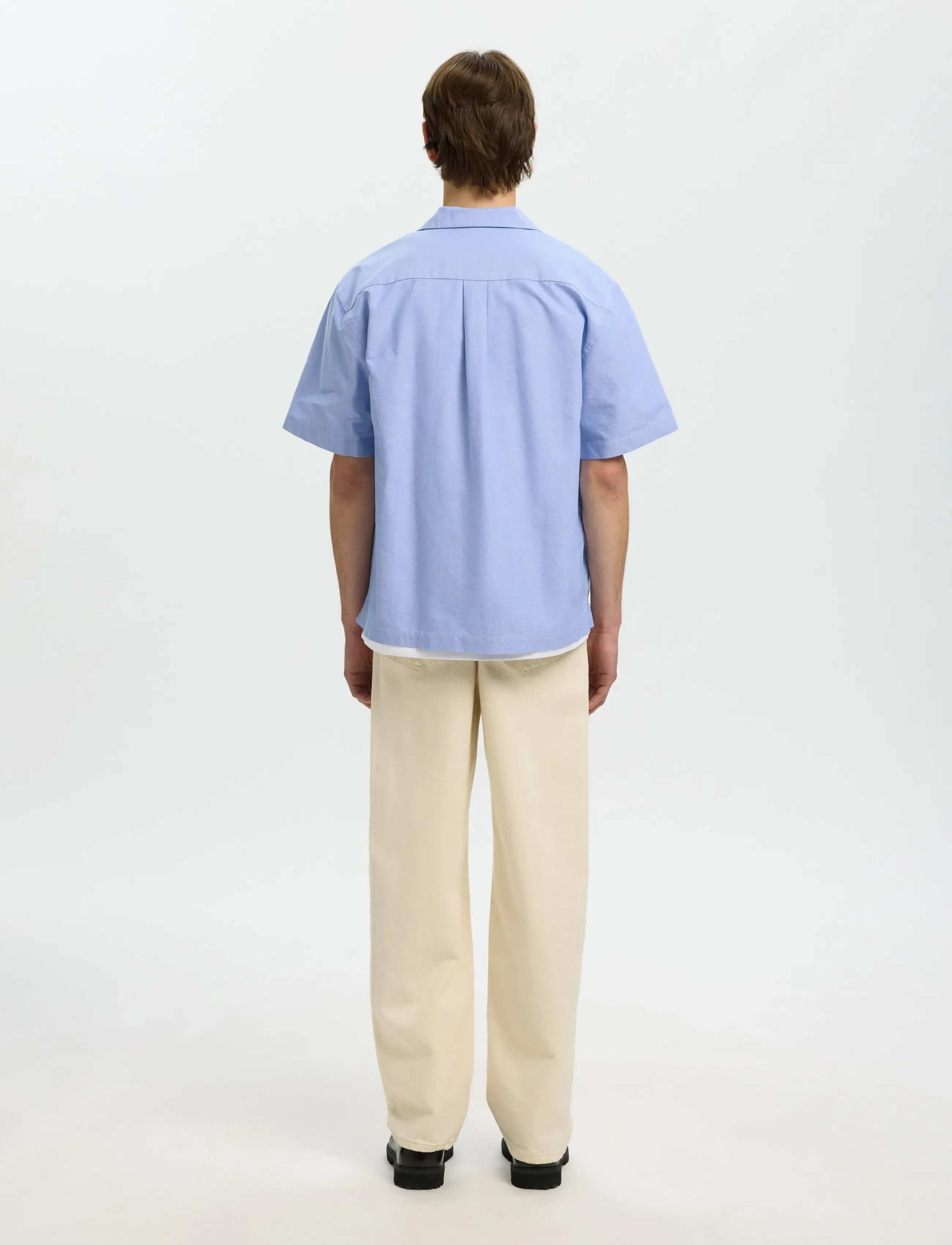 Selected - SLHRLXOXFORD SS SHIRT RESORT - chemises oxford - light blue - 2