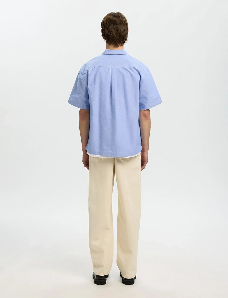 Selected - SLHRLXOXFORD SS SHIRT RESORT - chemises oxford - light blue - 2