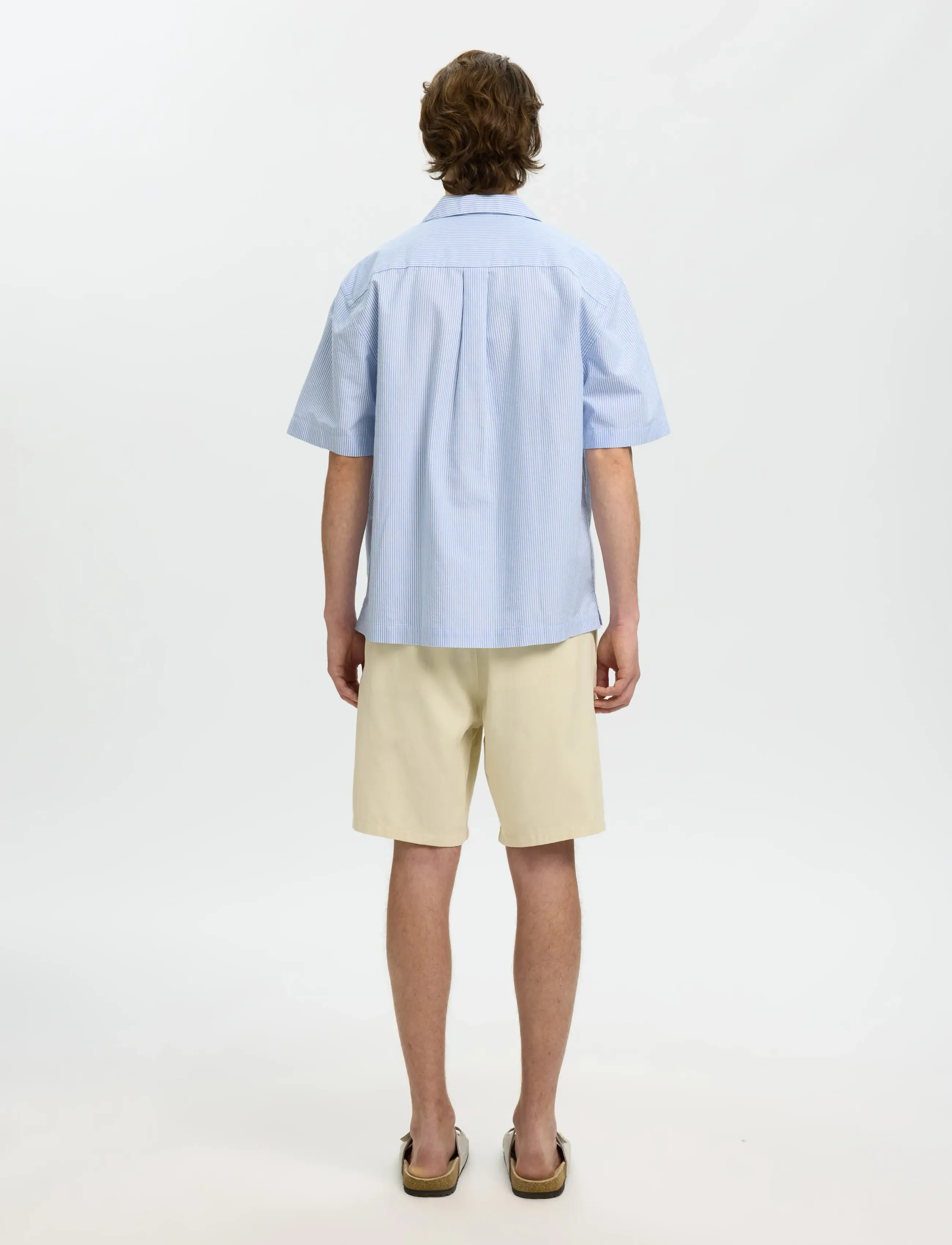 Selected - SLHRLXOXFORD SS SHIRT RESORT - chemises oxford - skyway - 2
