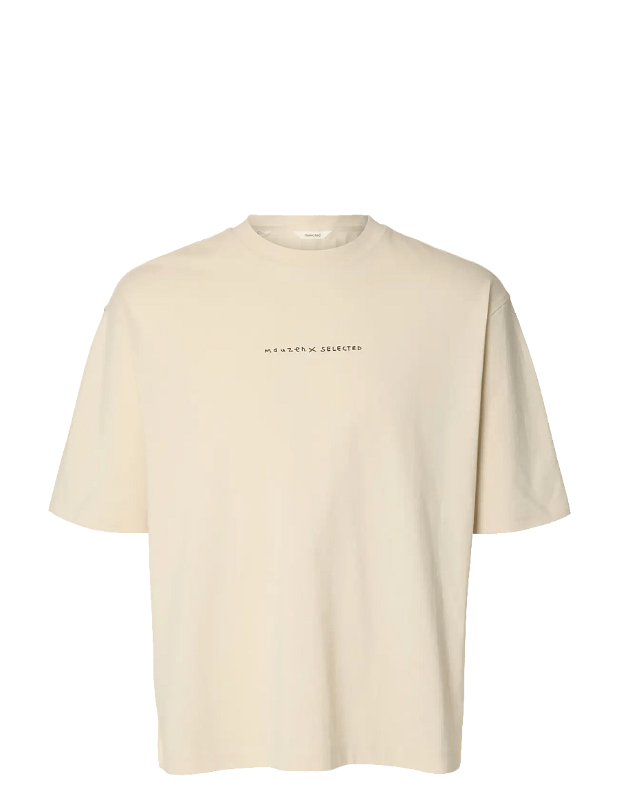 Selected - SLHRELAXNORMAN LICENSE SS TEE - kurzärmelig - birch - 1
