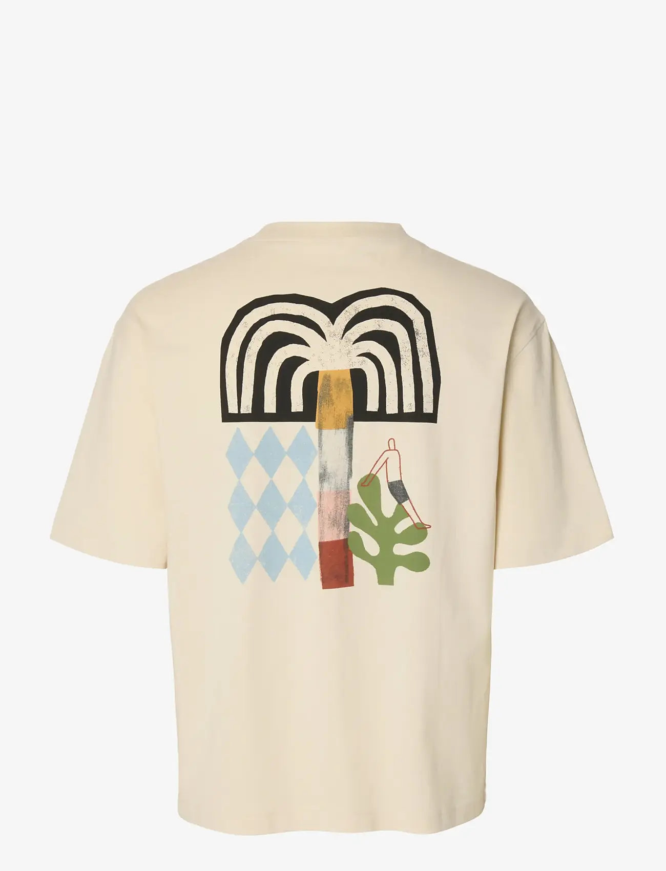 Selected - SLHRELAXNORMAN LICENSE SS TEE - kortærmede t-shirts - birch - 2