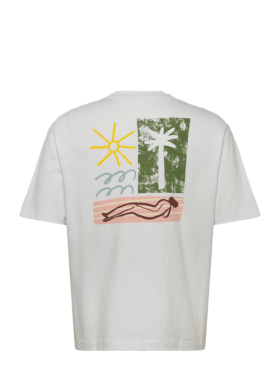 Selected - SLHRELAXNORMAN LICENSE SS TEE - kortærmede t-shirts - bright white - 1