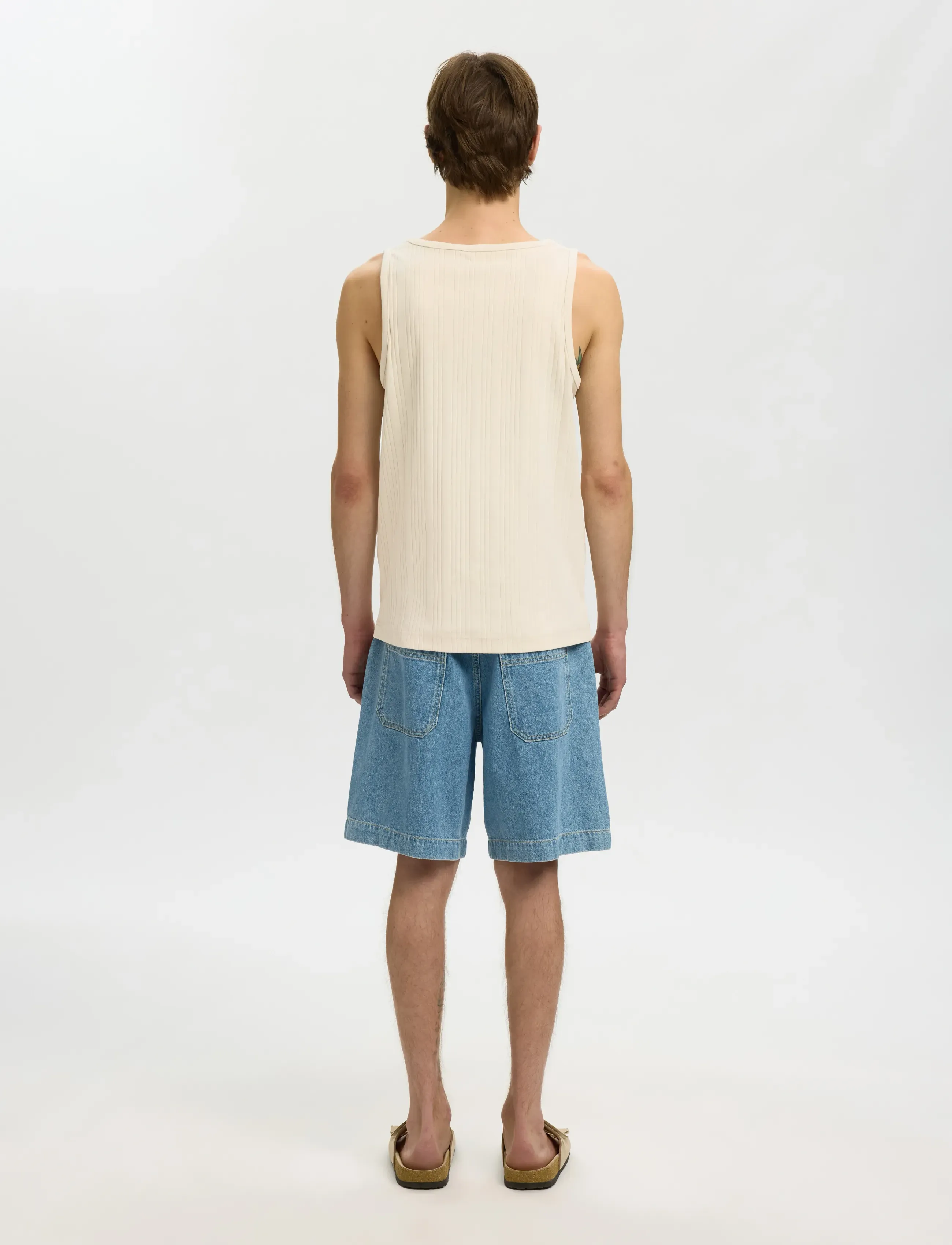 Selected - SLHANDRE TANK TOP - sleeveless shirts - birch - 2