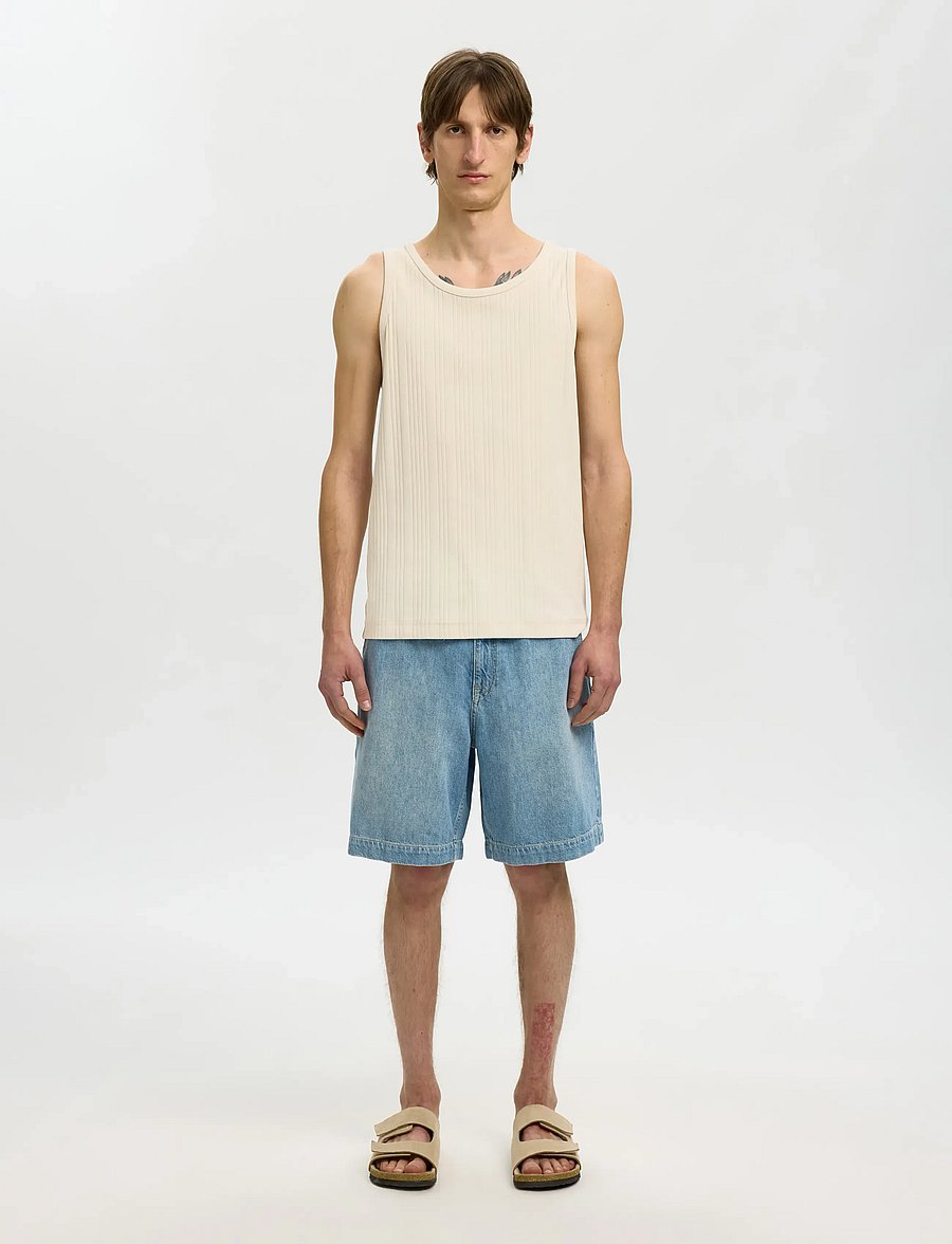 Selected - SLHANDRE TANK TOP - tank tops - birch - 3
