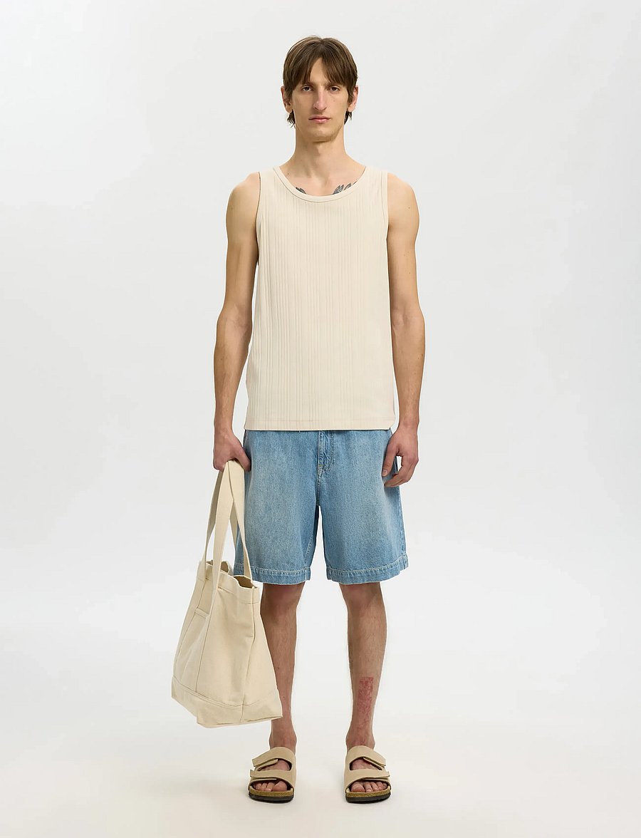 Selected - SLHANDRE TANK TOP - tank tops - birch - 5