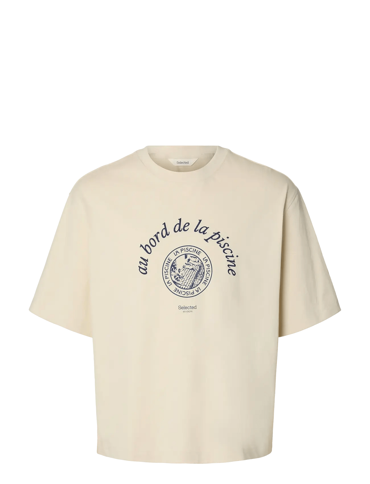 Selected | Slhboxynorman Graphic Ss O-Neck Tee | L